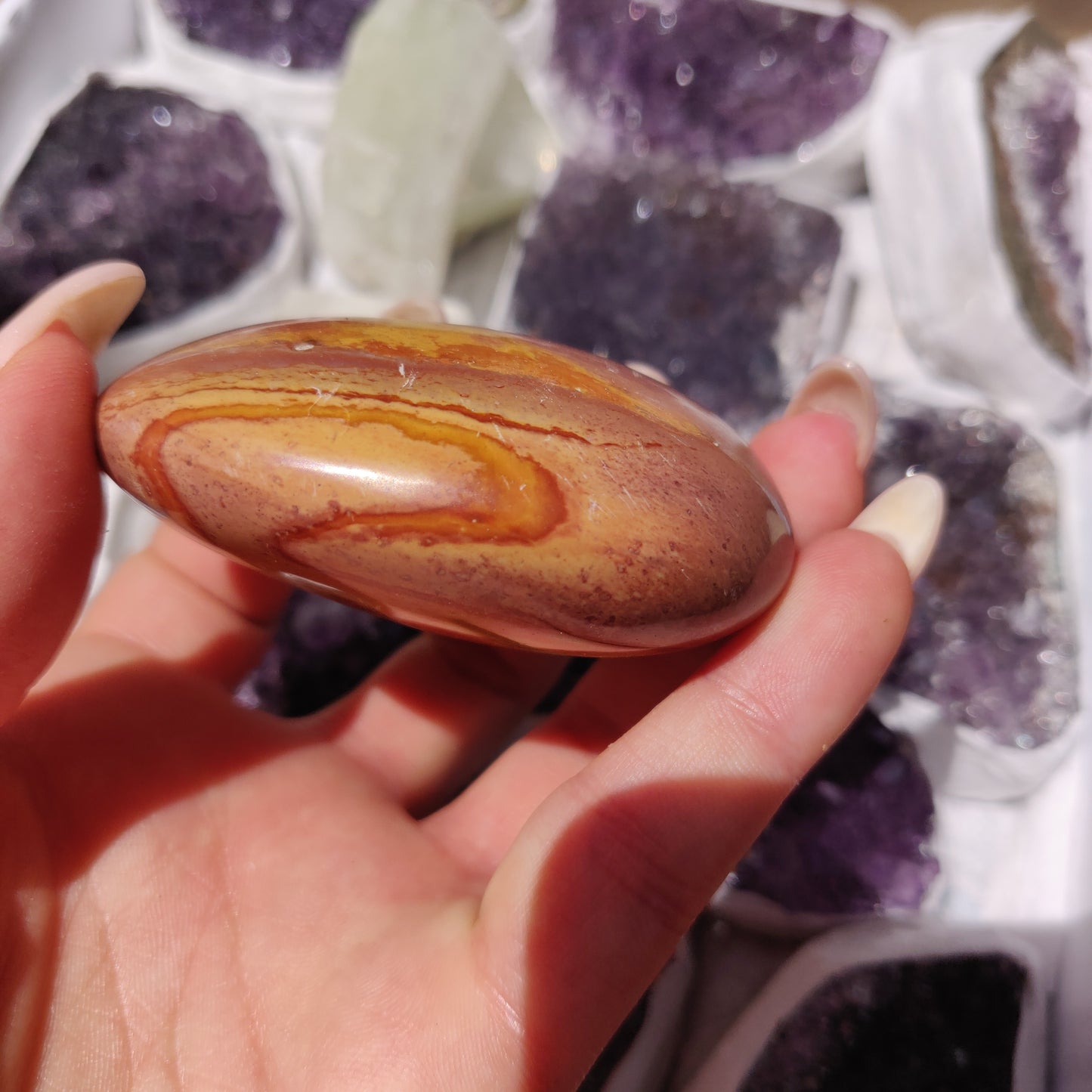 Polychrome Jasper Palm Stone (#2)