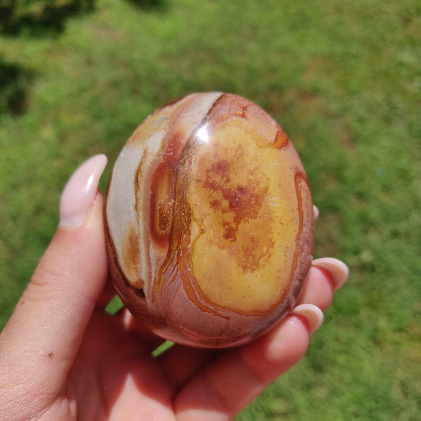 Polychrome Jasper Palm Stone (#2)
