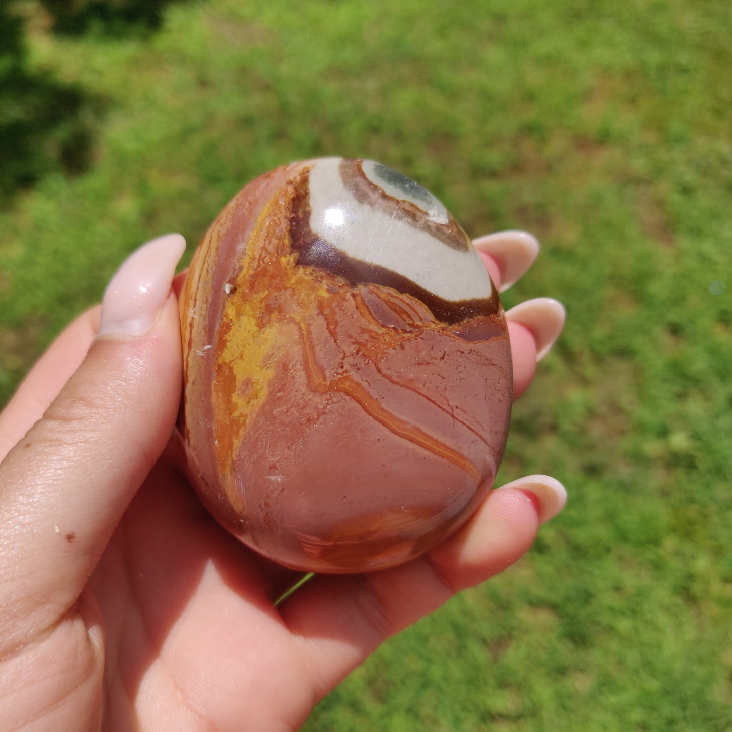 Polychrome Jasper Palm Stone (#2)