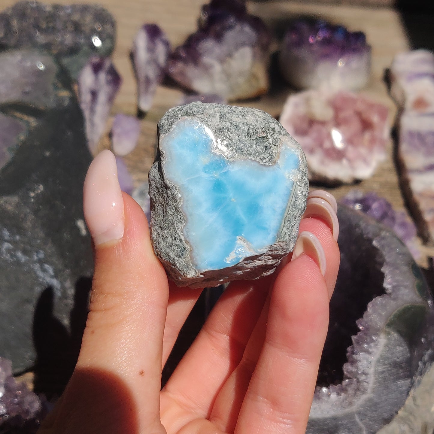 Polished Larimar Slab (#14)