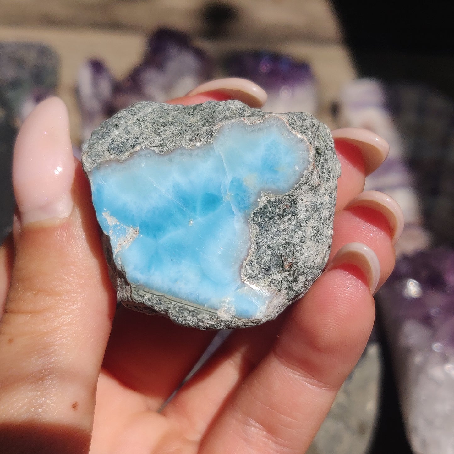 Polished Larimar Slab (#14)