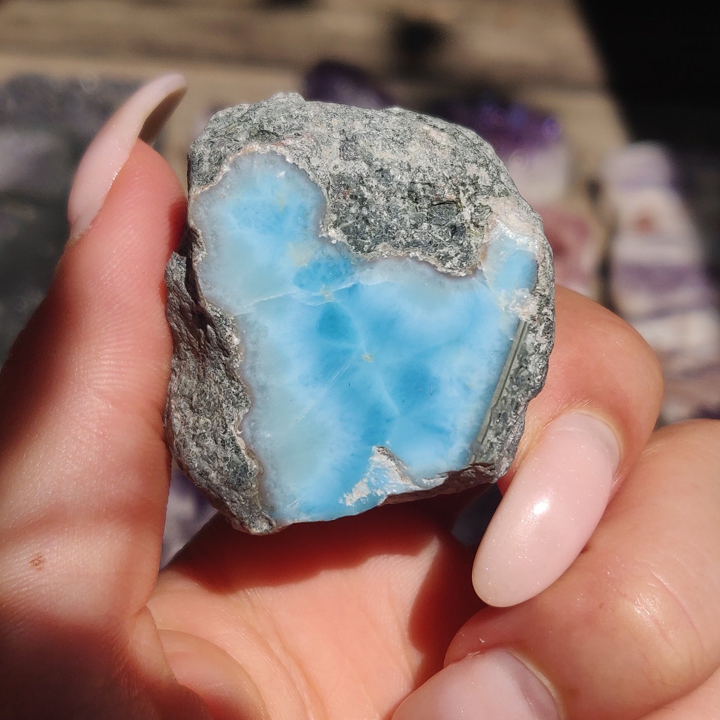 Polished Larimar Slab (#14)