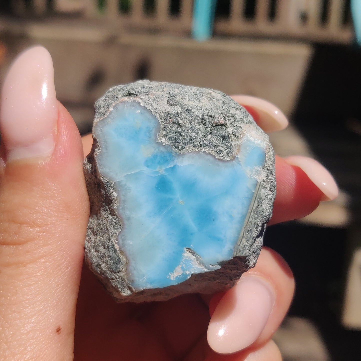 Polished Larimar Slab (#14)