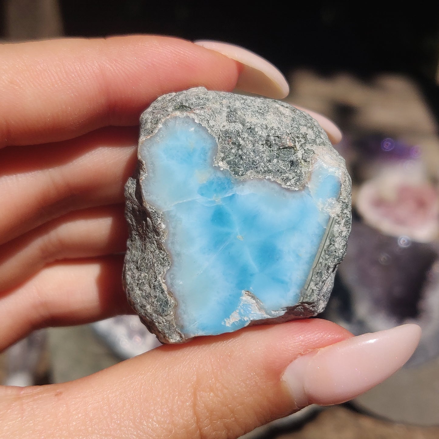 Polished Larimar Slab (#14)