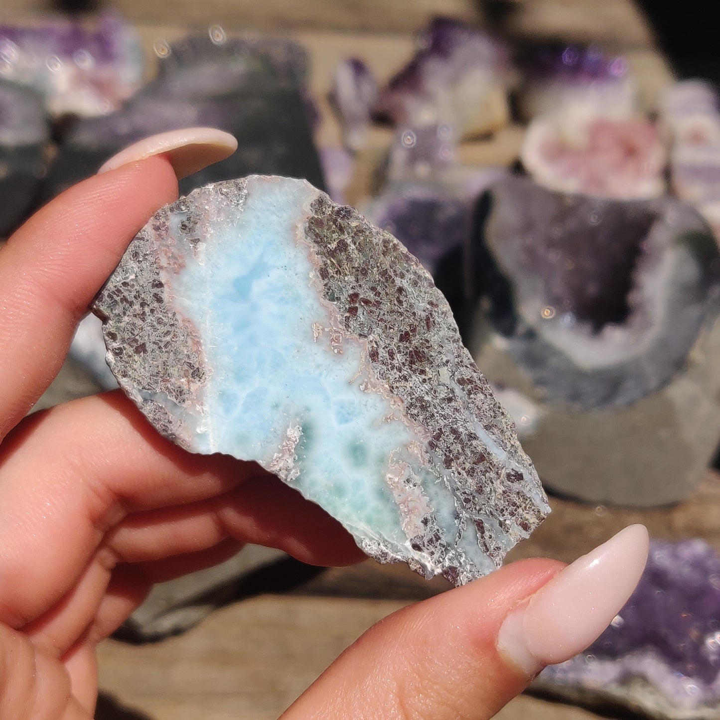 Polished Larimar Slab (#15)