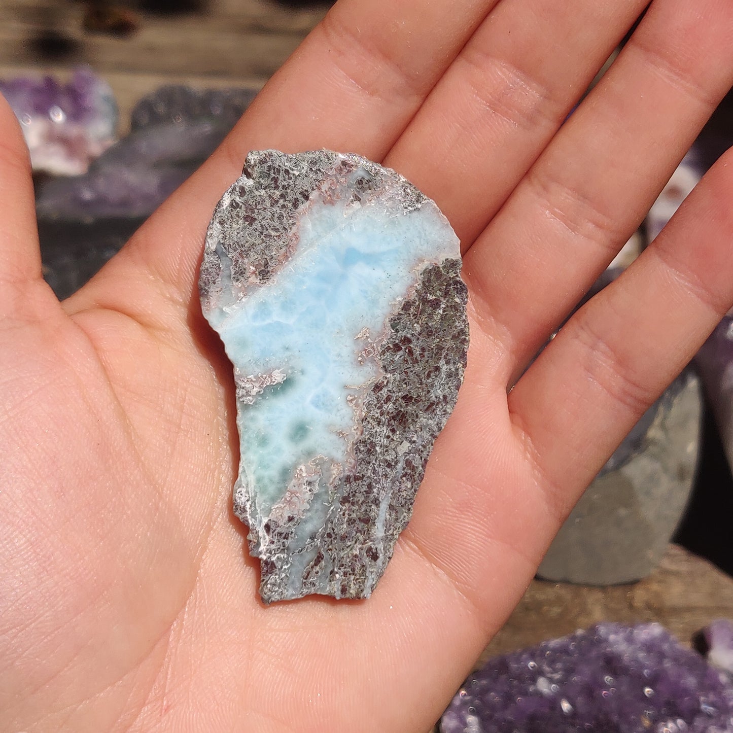 Polished Larimar Slab (#15)