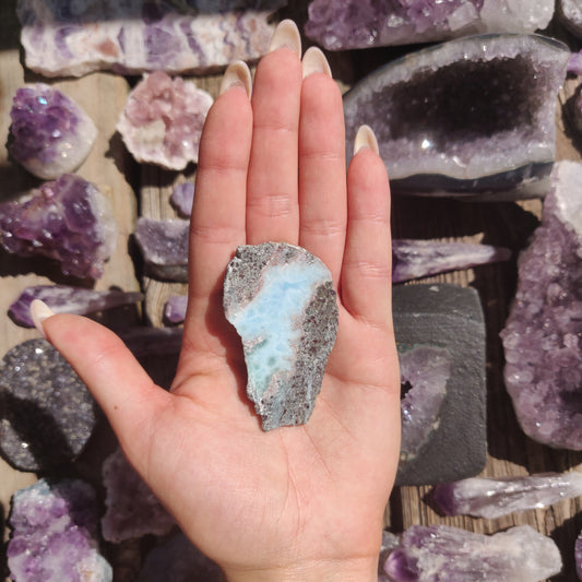 Polished Larimar Slab (#15)