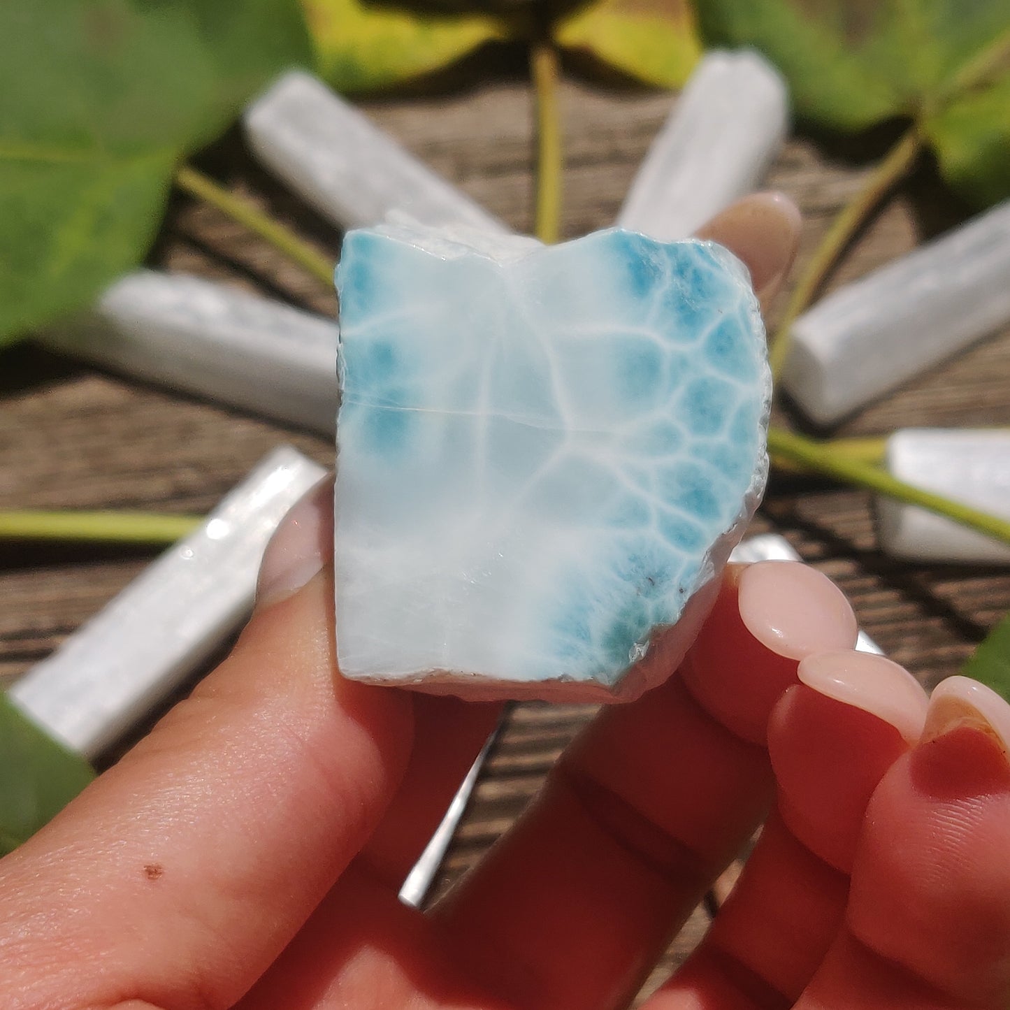 Polished Larimar Slab (#16)