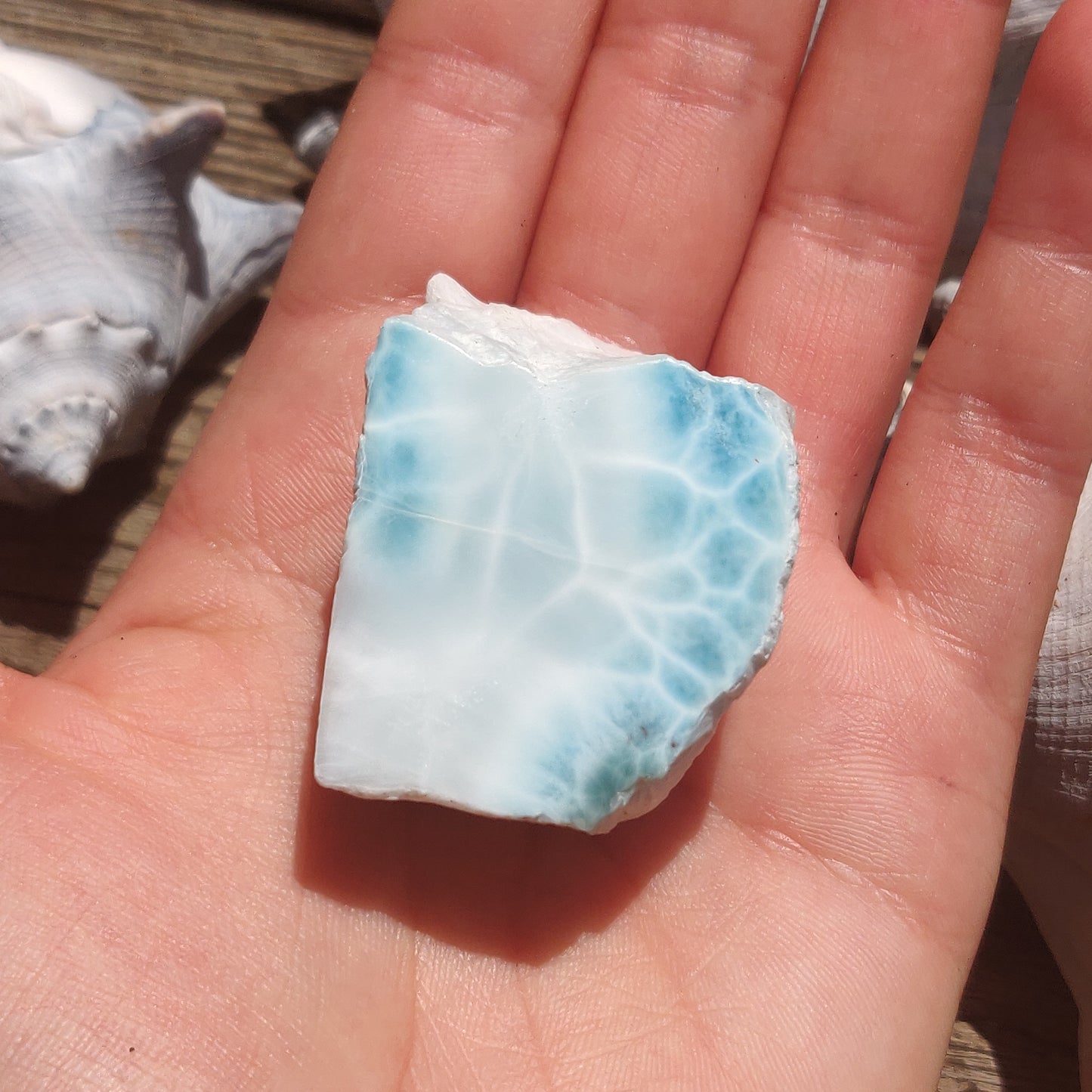 Polished Larimar Slab (#16)