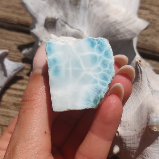 Polished Larimar Slab (#16)