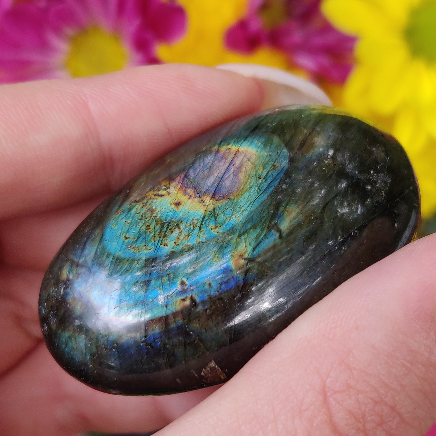 Labradorite Palm Stone (#146) - Simply Affinity