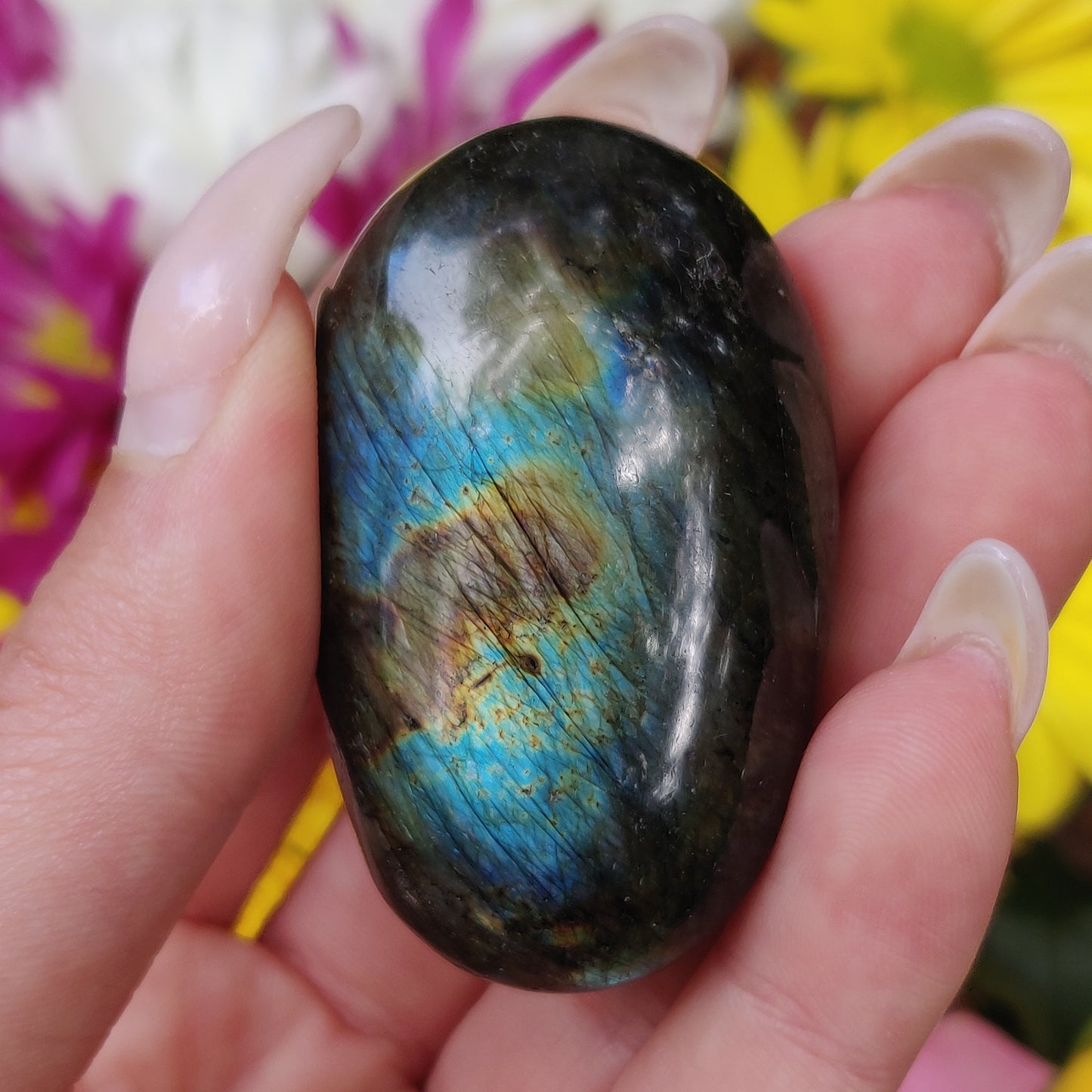 Labradorite Palm Stone (#146) - Simply Affinity
