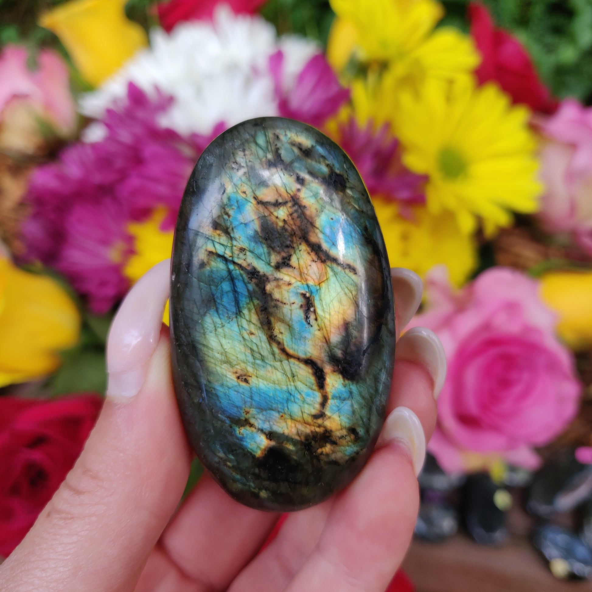 Labradorite Palm Stone (#211) - Simply Affinity
