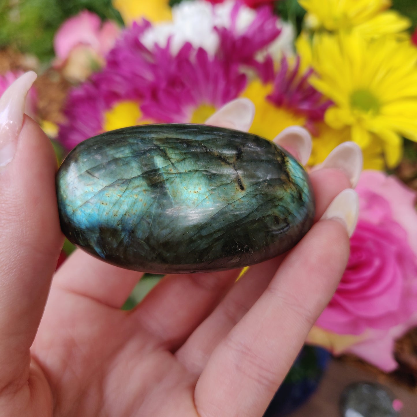 Labradorite Palm Stone (#211) - Simply Affinity