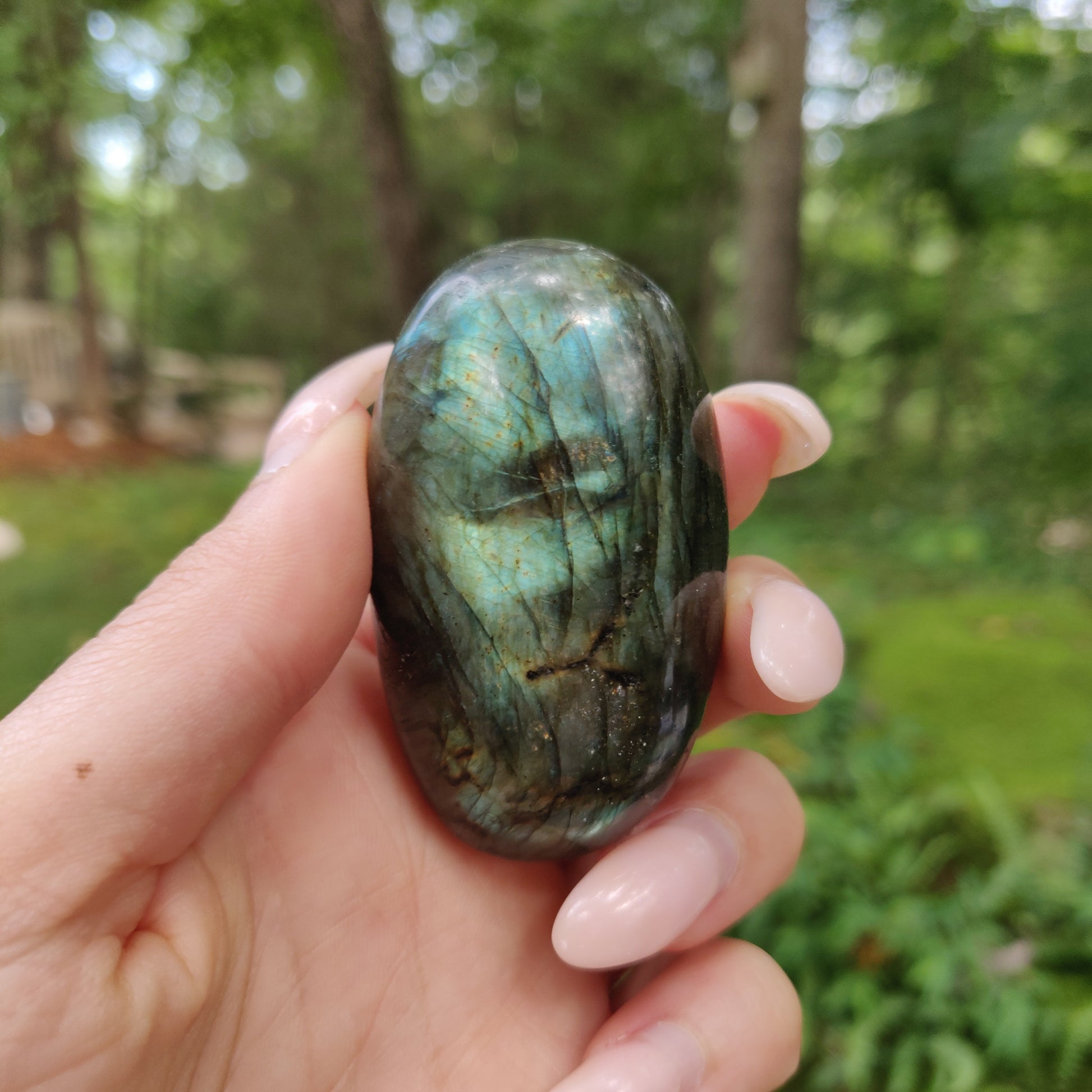 Labradorite Palm Stone (#211) - Simply Affinity
