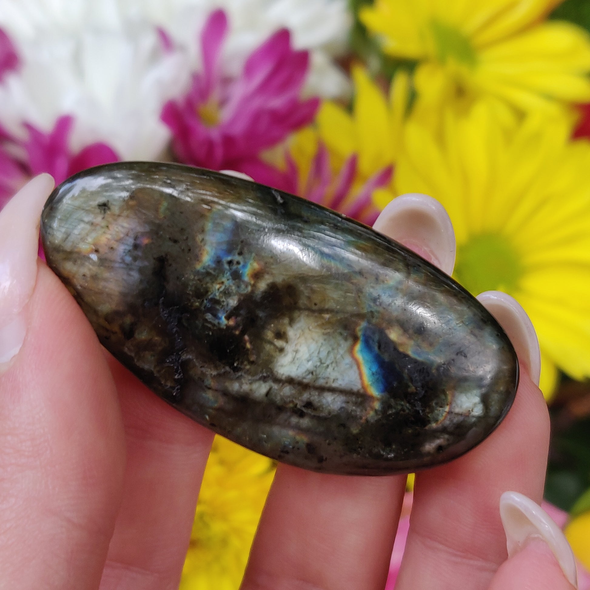 Labradorite Palm Stone (#178) - Simply Affinity