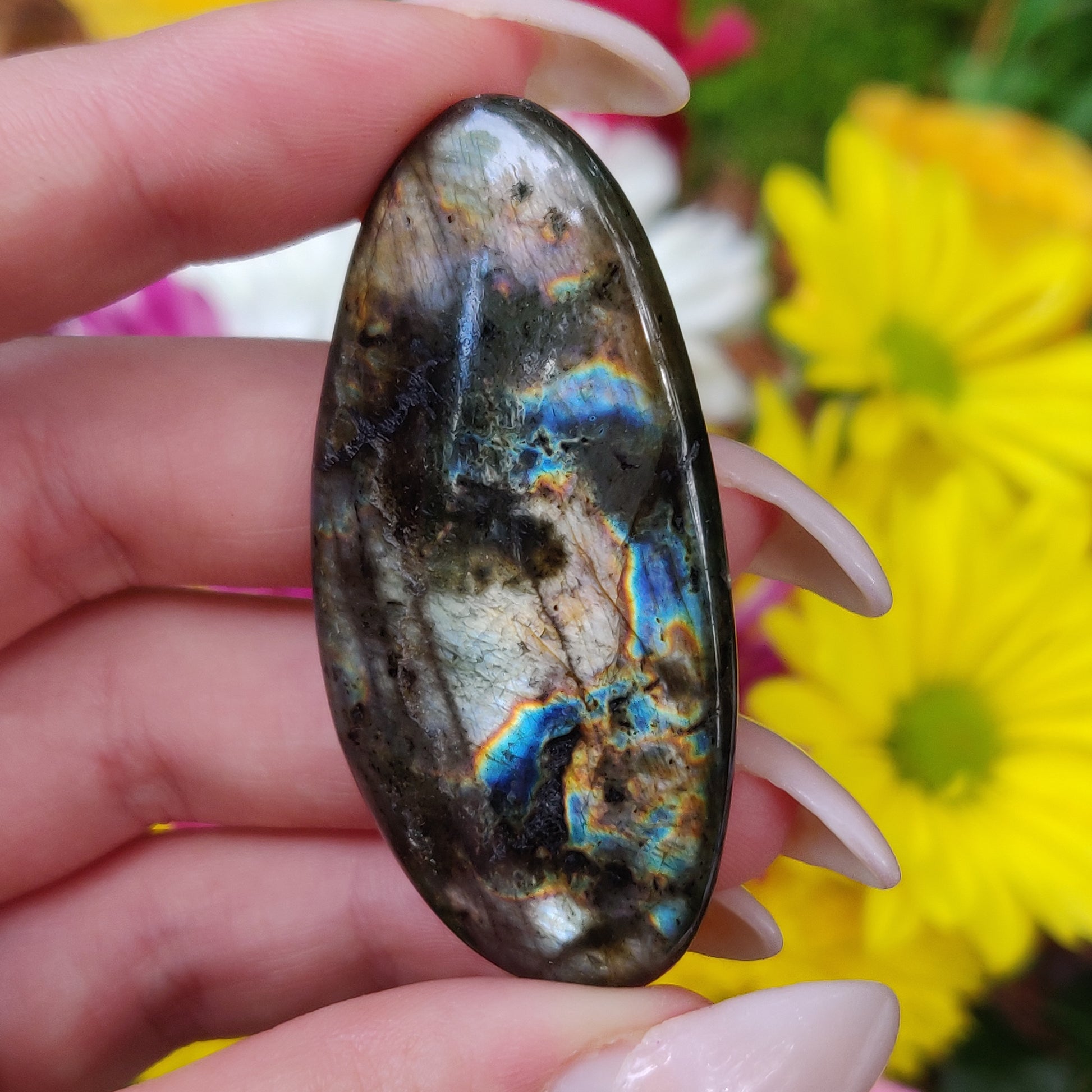 Labradorite Palm Stone (#178) - Simply Affinity