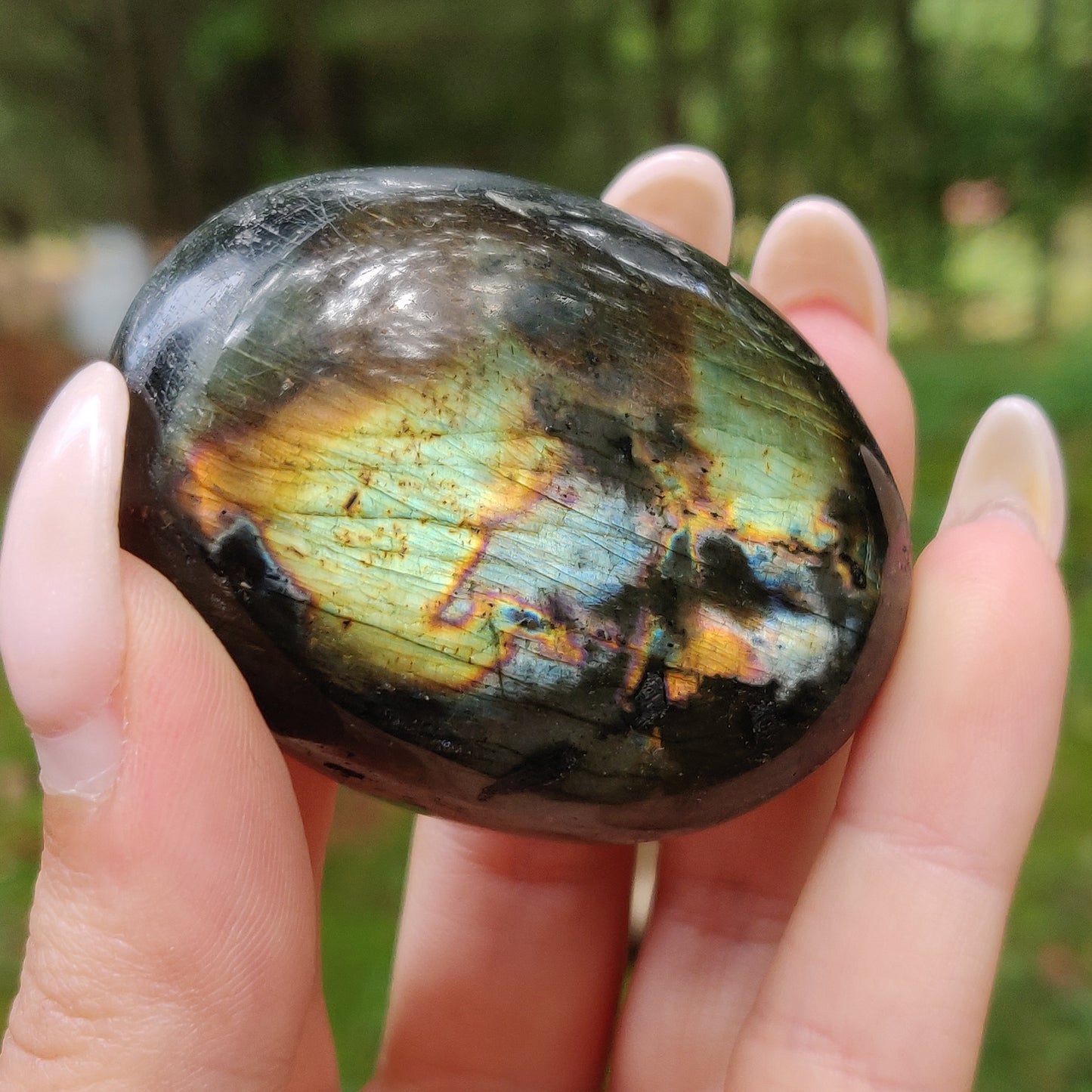 Labradorite Palm Stone (#190) - Simply Affinity