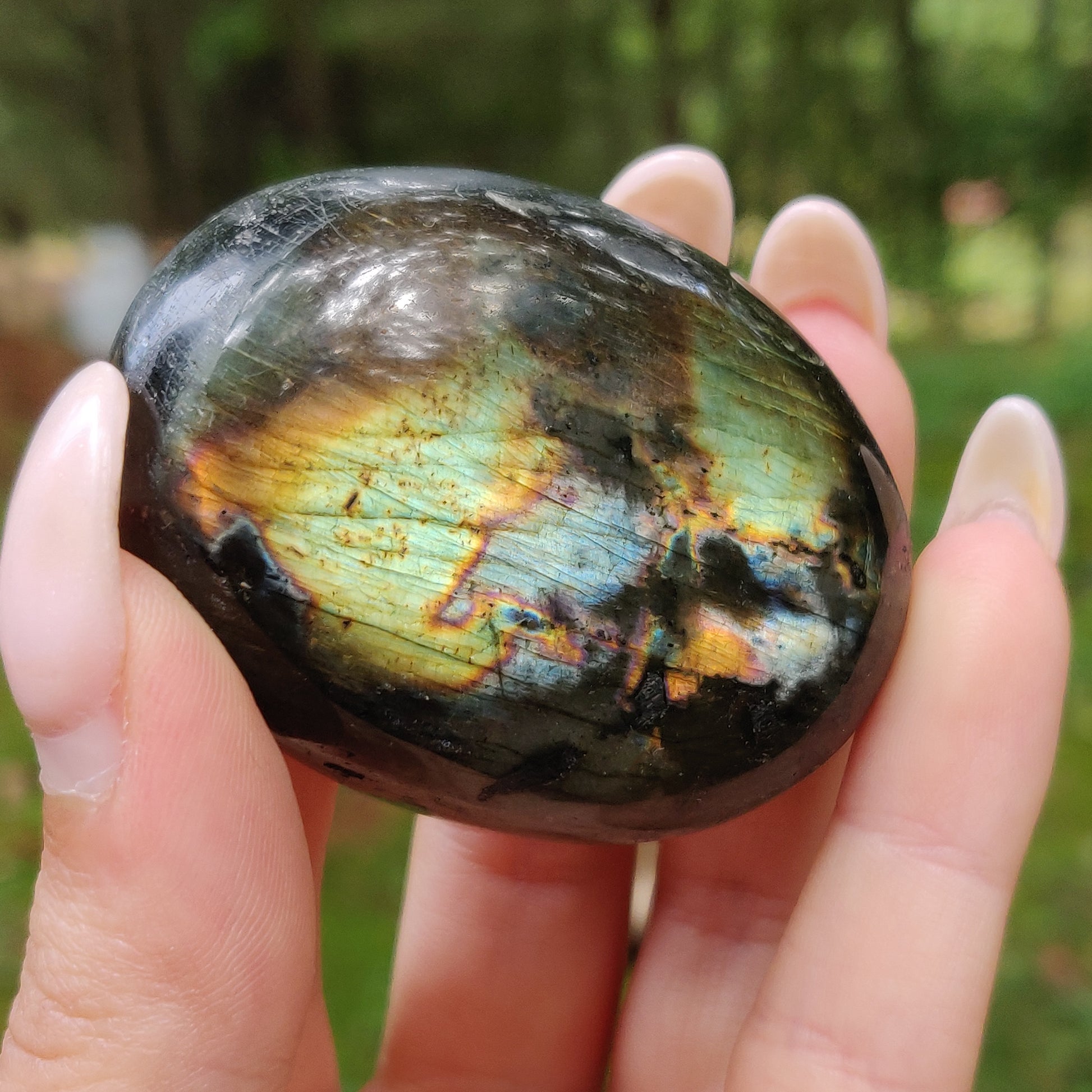 Labradorite Palm Stone (#190) - Simply Affinity