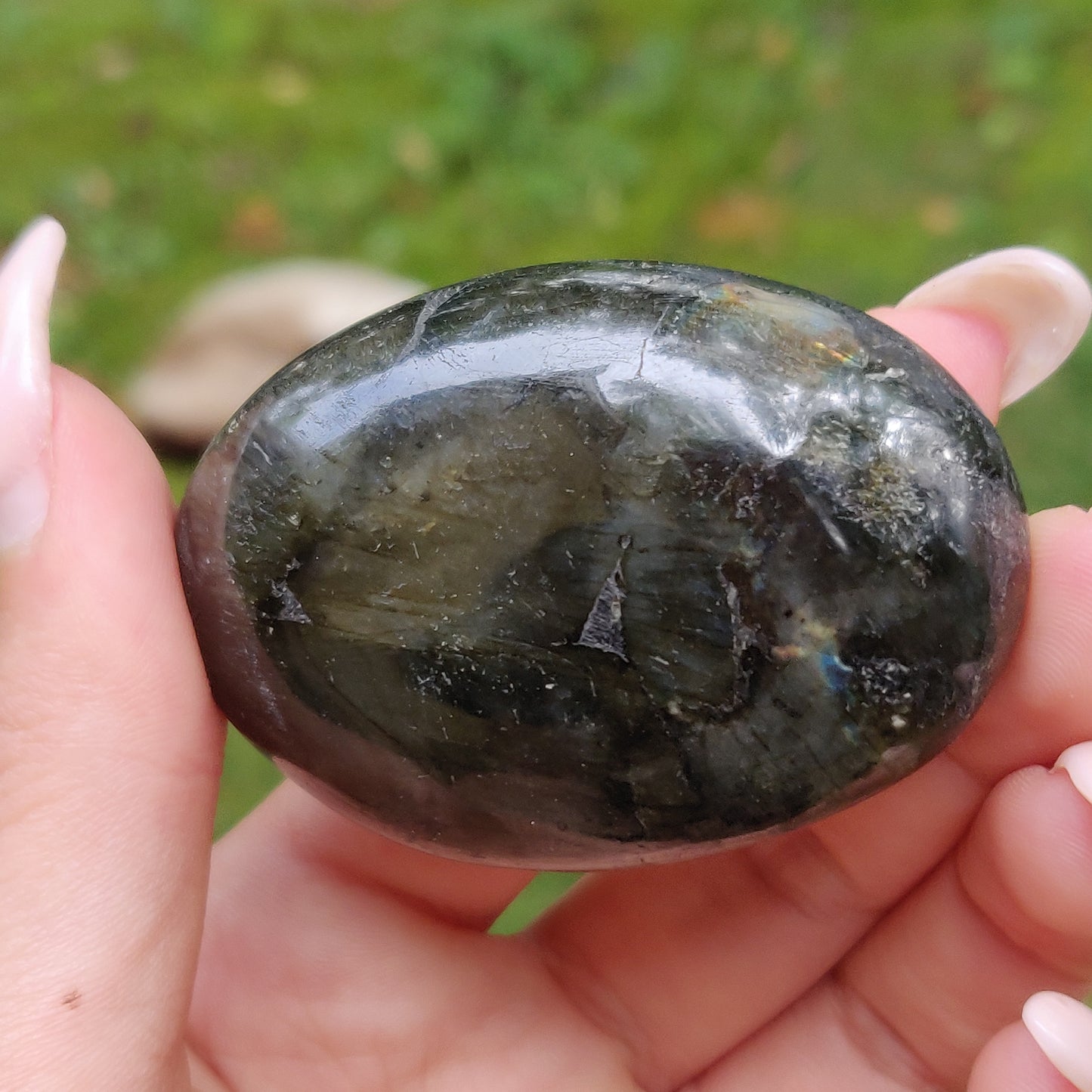 Labradorite Palm Stone (#190) - Simply Affinity