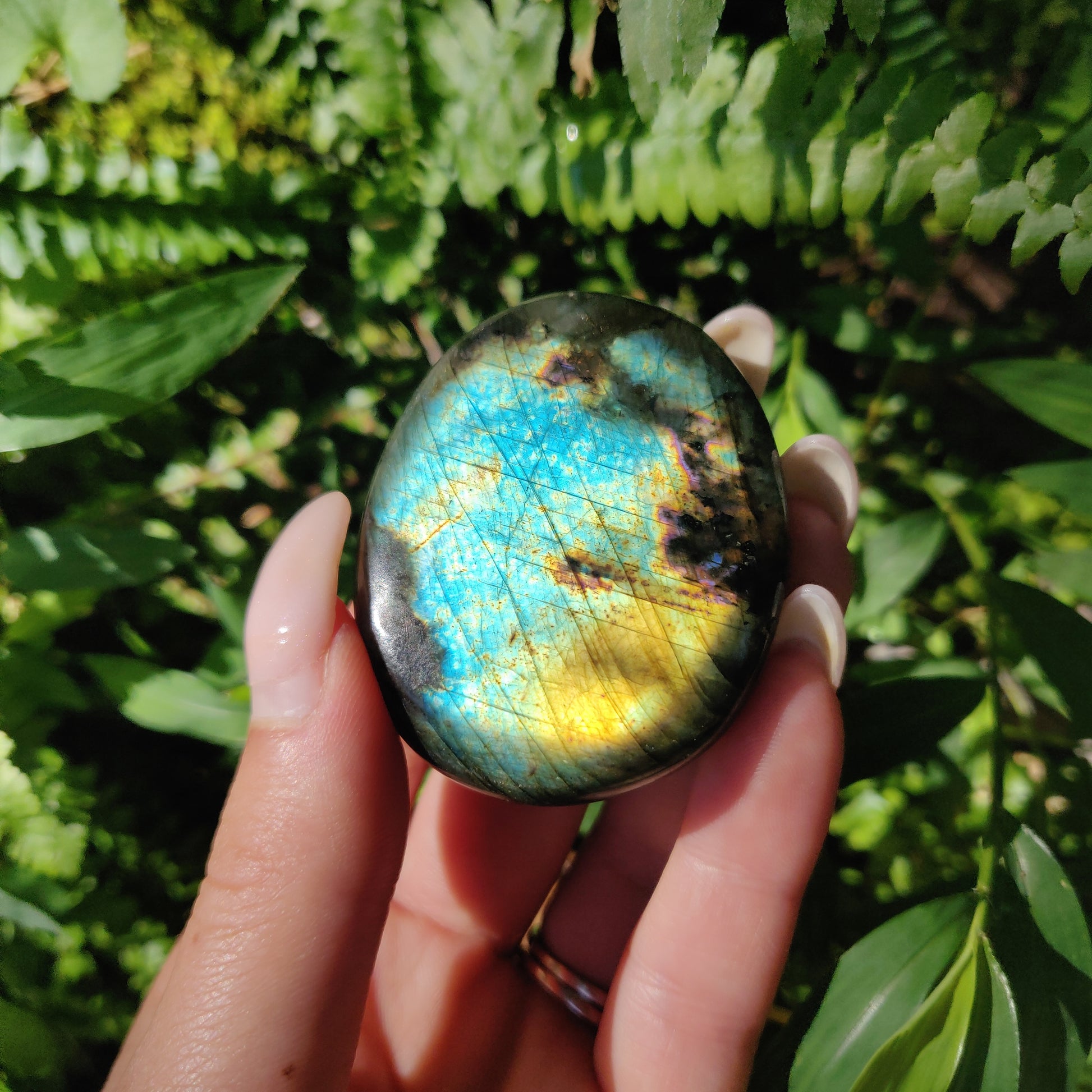 Labradorite Palm Stone (#159) - Simply Affinity