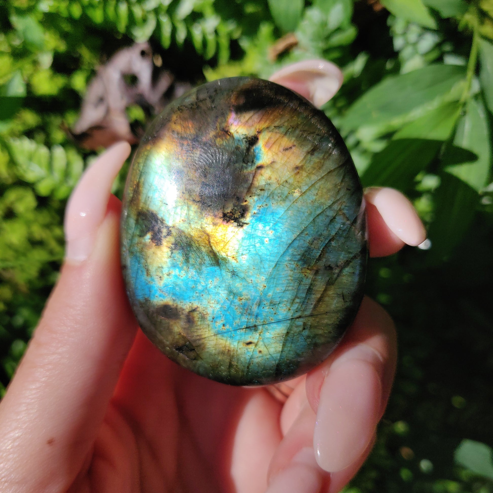 Labradorite Palm Stone (#159) - Simply Affinity
