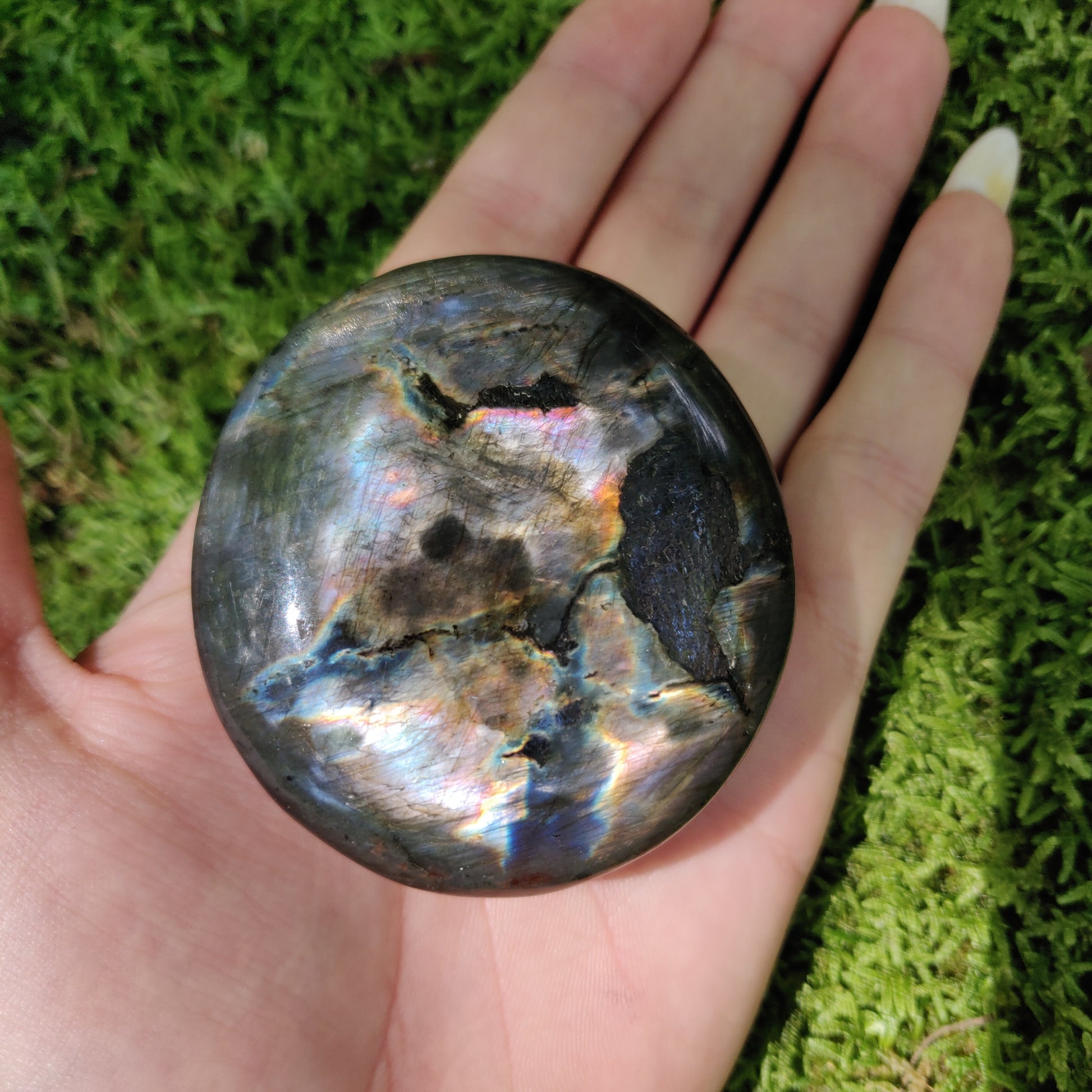 Labradorite Palm Stone (#54) - Simply Affinity