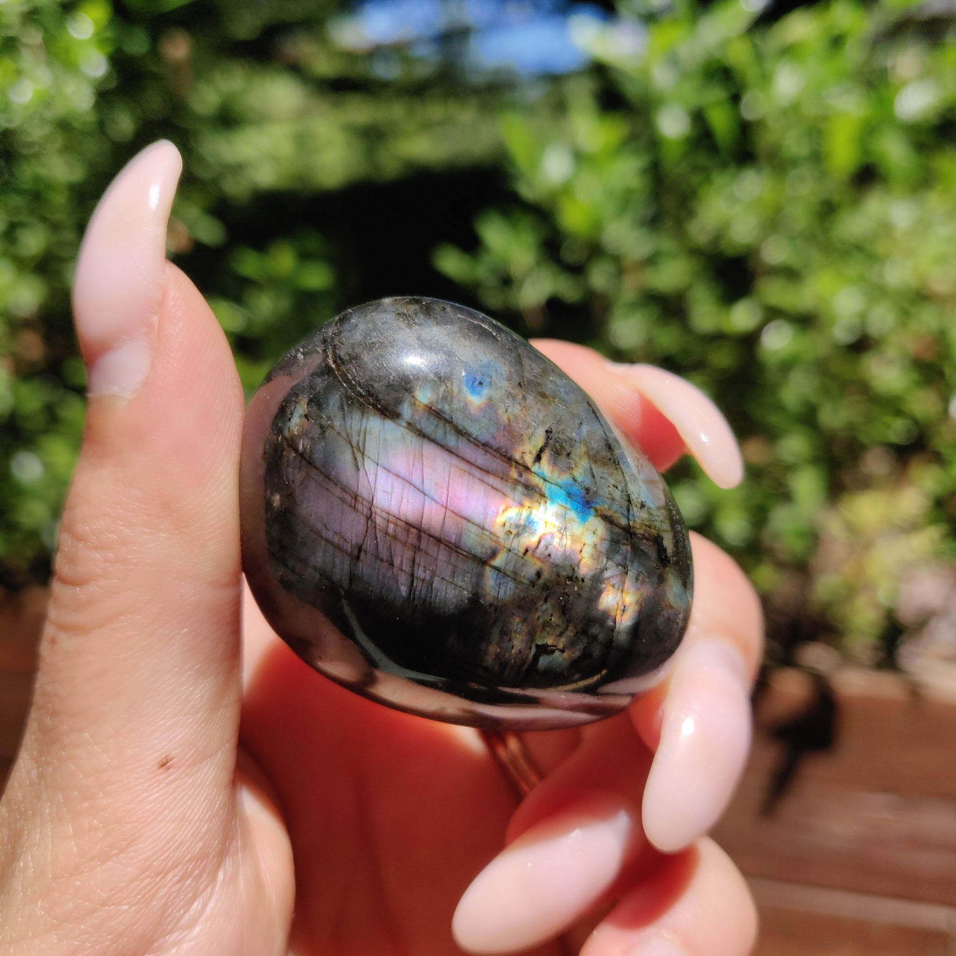 Labradorite Palm Stone (#95) - Simply Affinity