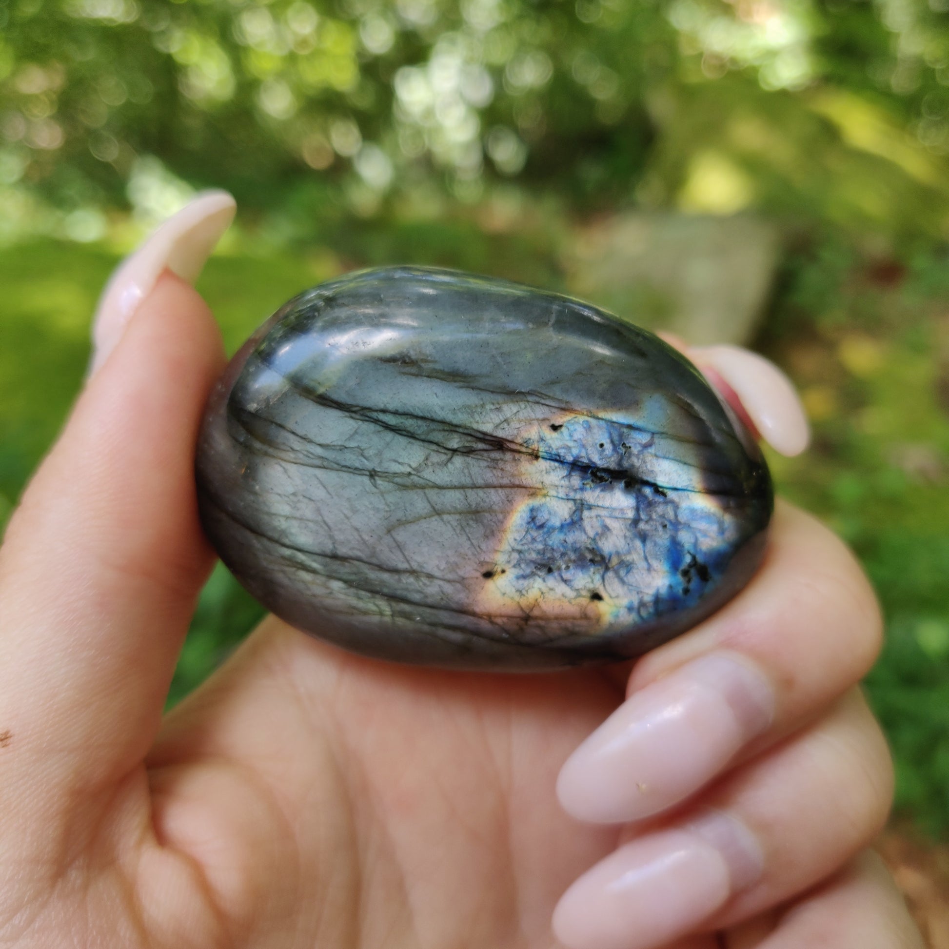 Labradorite Palm Stone (#127) - Simply Affinity