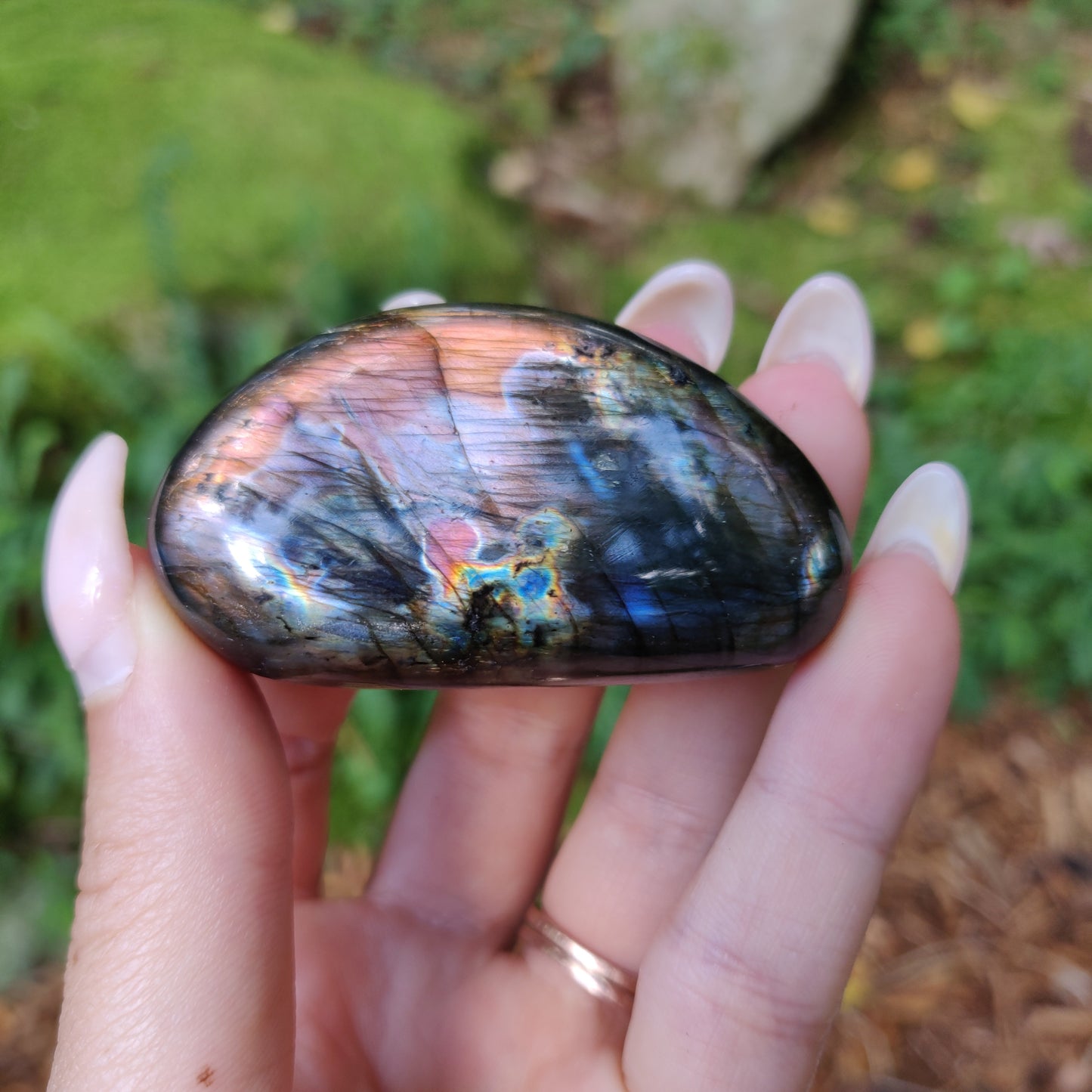 Labradorite Palm Stone (#172) - Simply Affinity