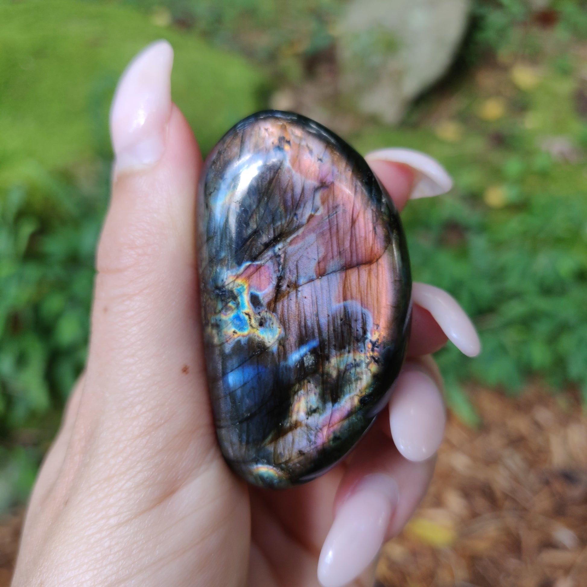 Labradorite Palm Stone (#172) - Simply Affinity