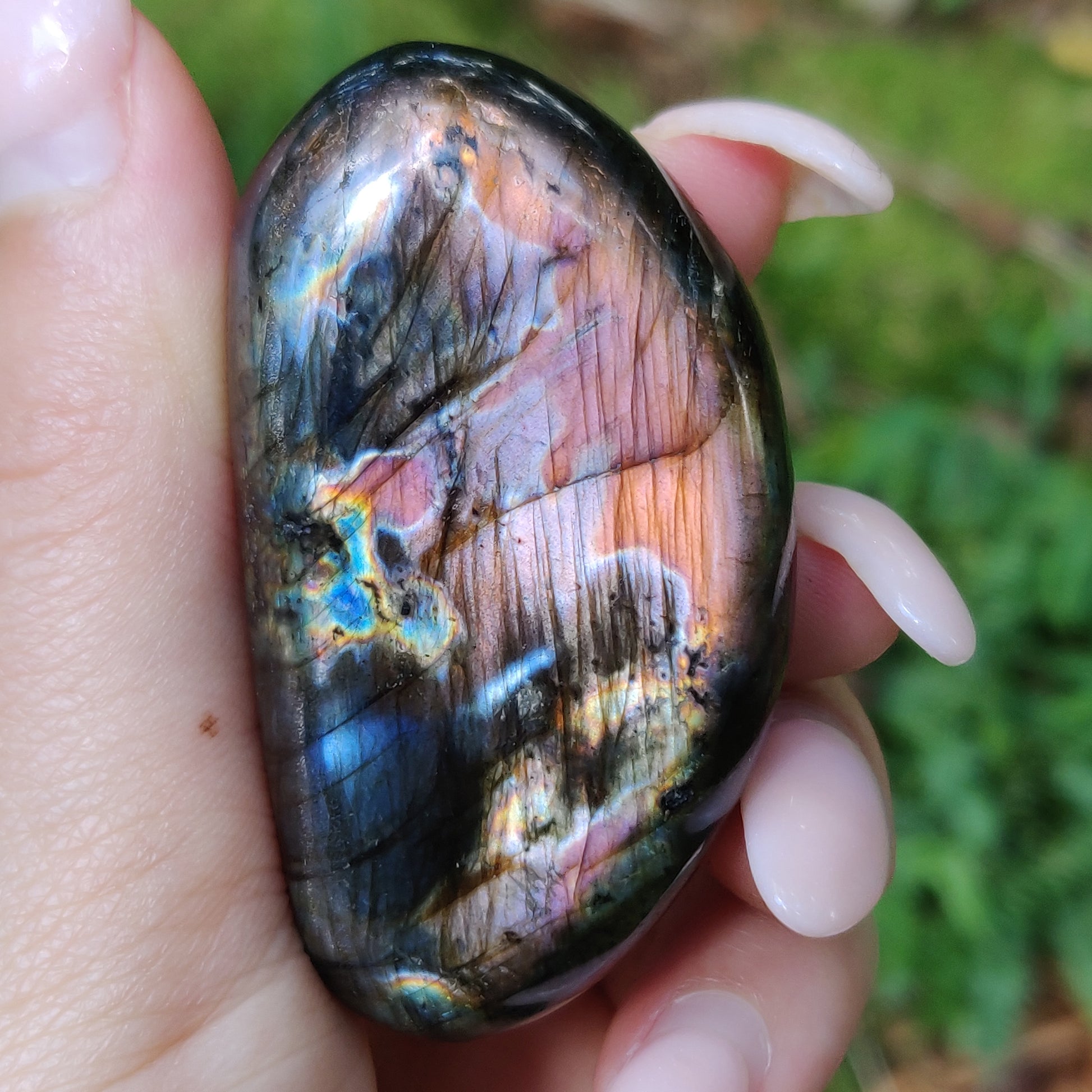 Labradorite Palm Stone (#172) - Simply Affinity