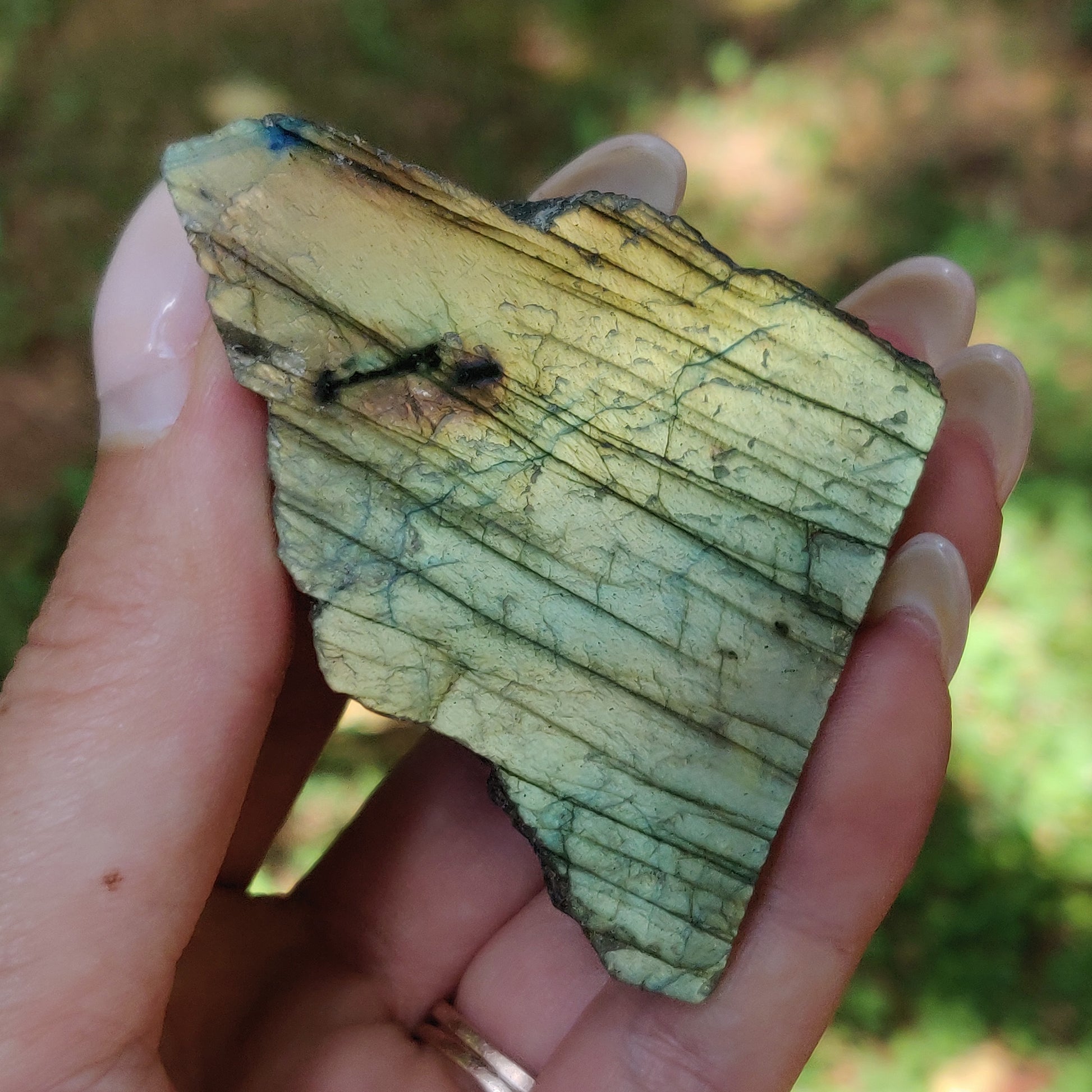Self-Standing Labradorite Slab (#29A) - Simply Affinity