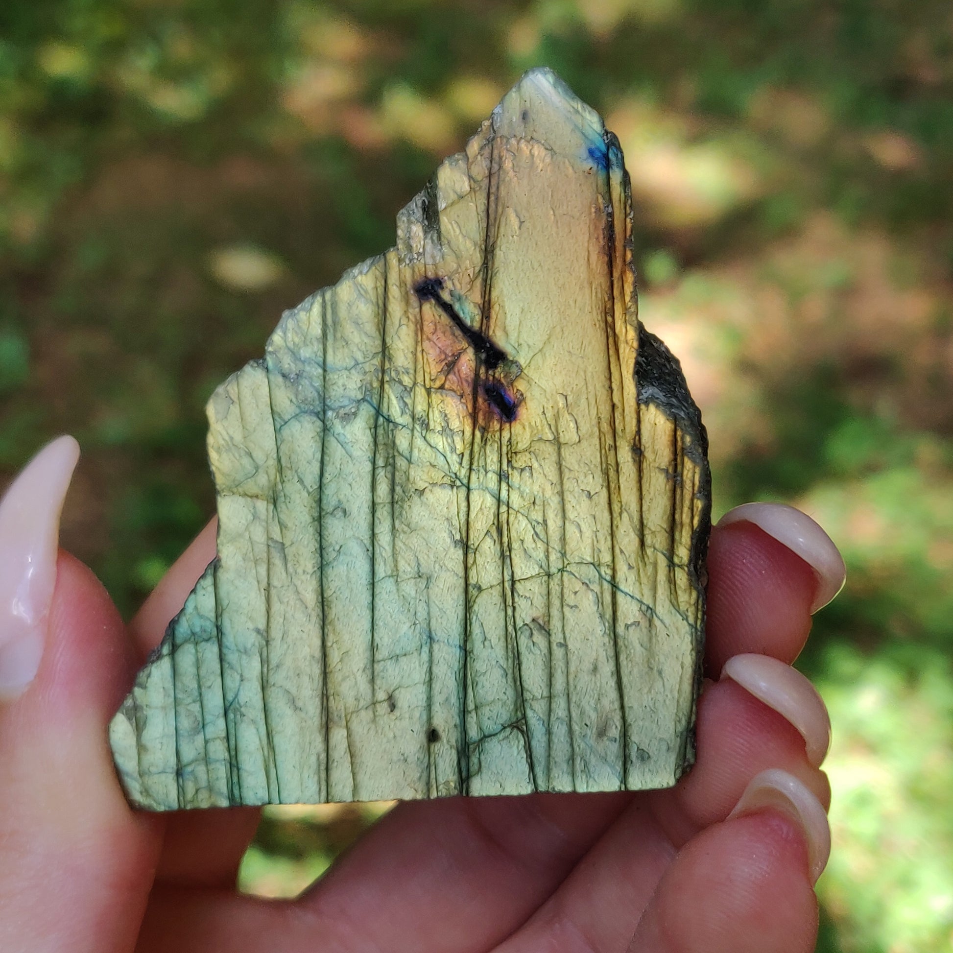 Self-Standing Labradorite Slab (#29A) - Simply Affinity