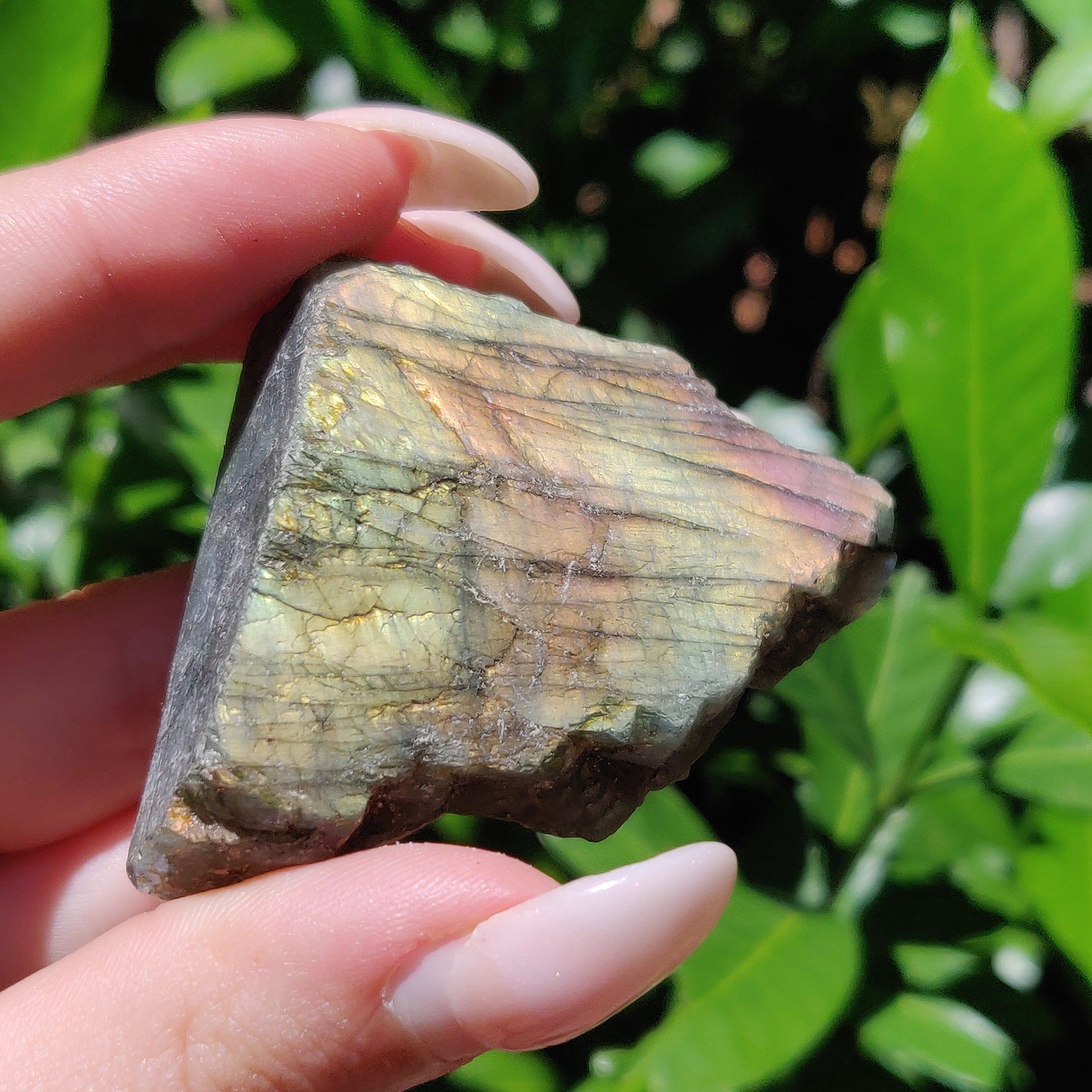 Self-Standing Labradorite Slab (#29A) - Simply Affinity