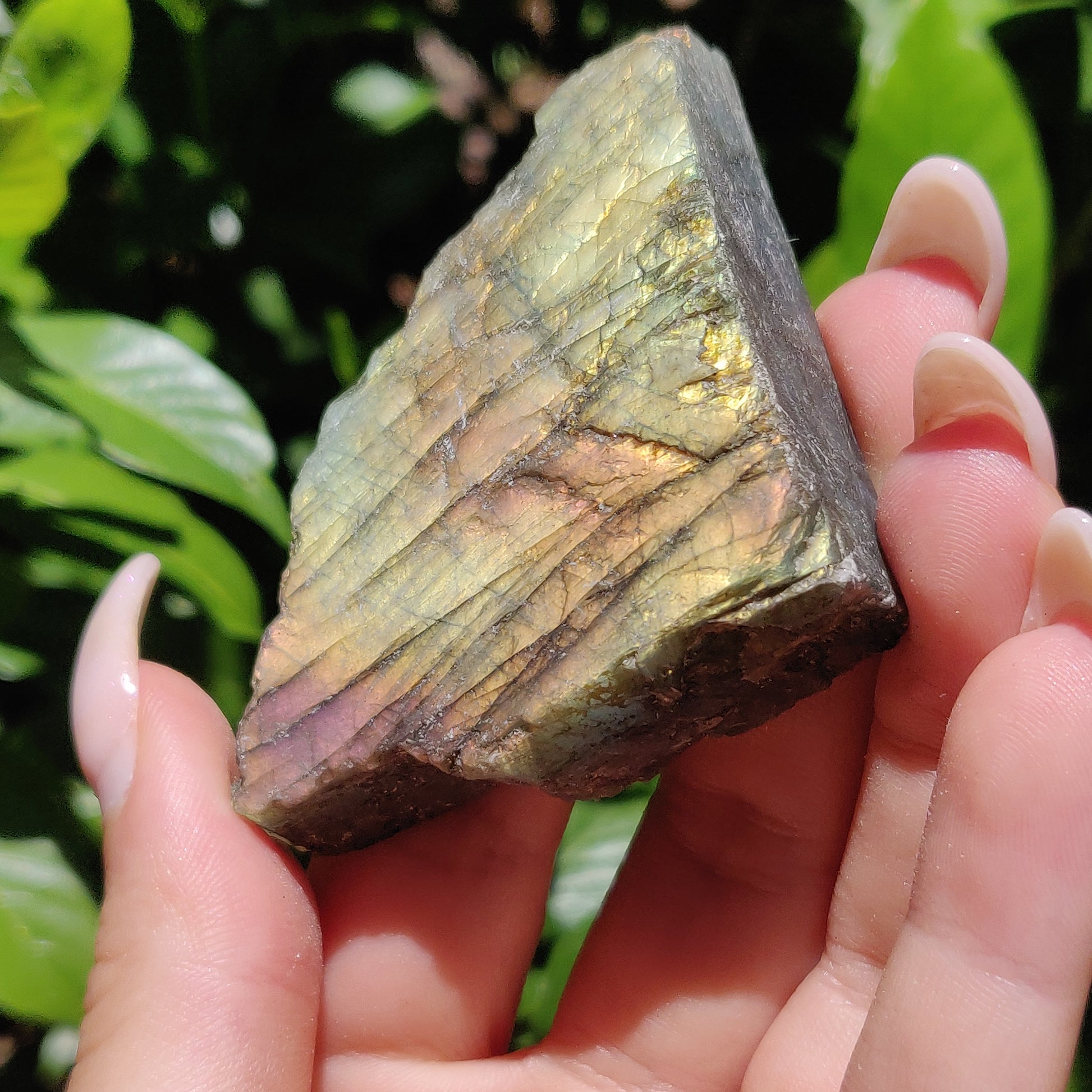 Self-Standing Labradorite Slab (#29A) - Simply Affinity
