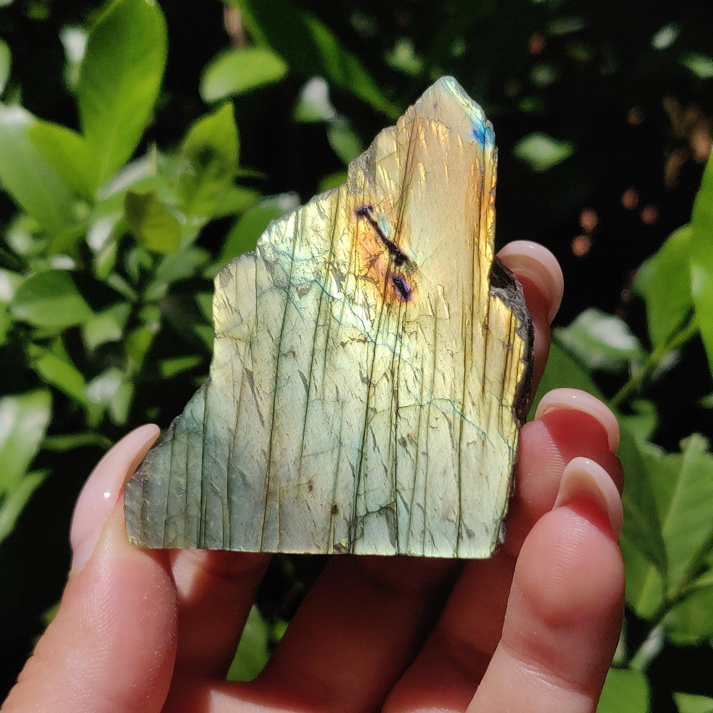 Self-Standing Labradorite Slab (#29A) - Simply Affinity