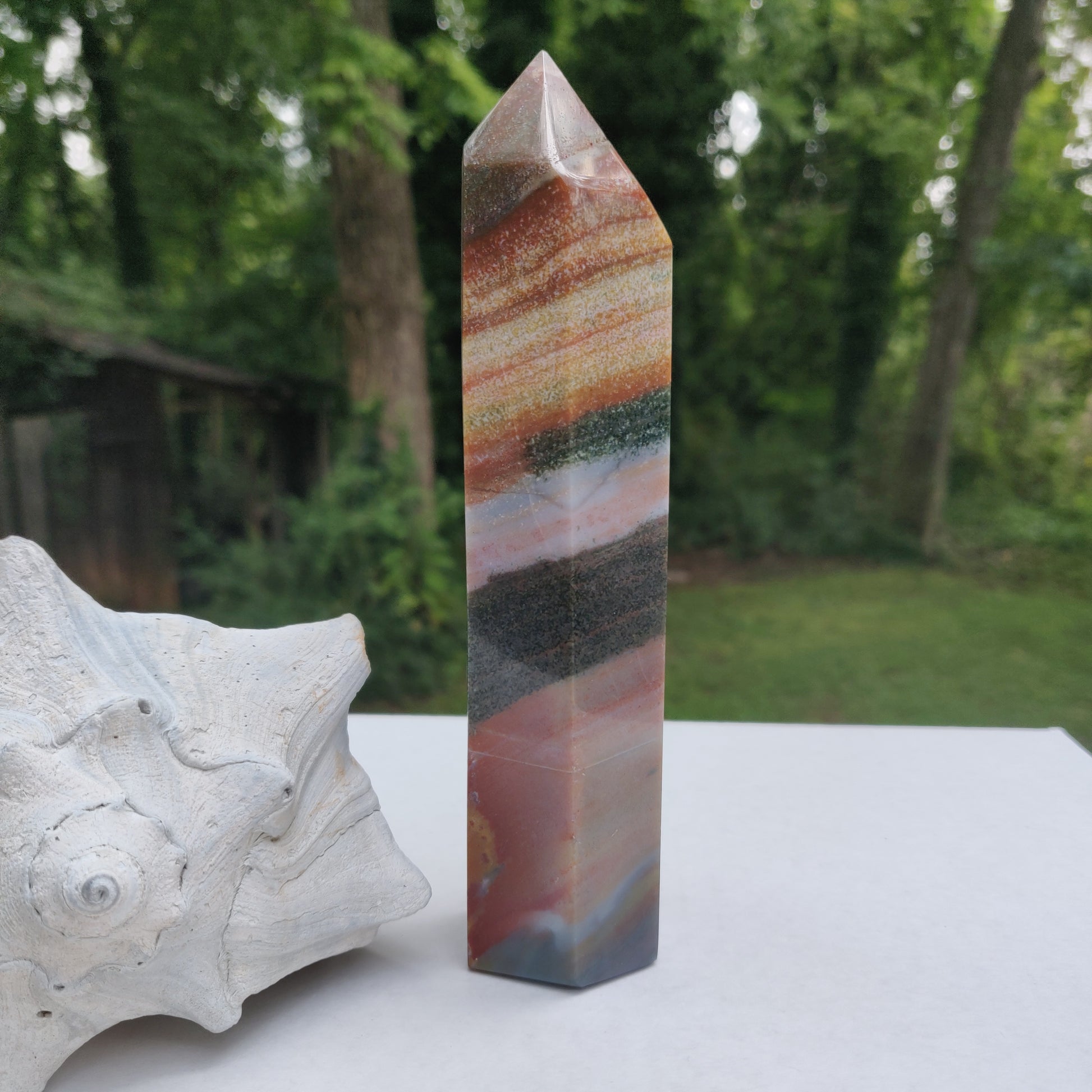 *Rainbow Spirit Jasper Tower (#5) - Simply Affinity