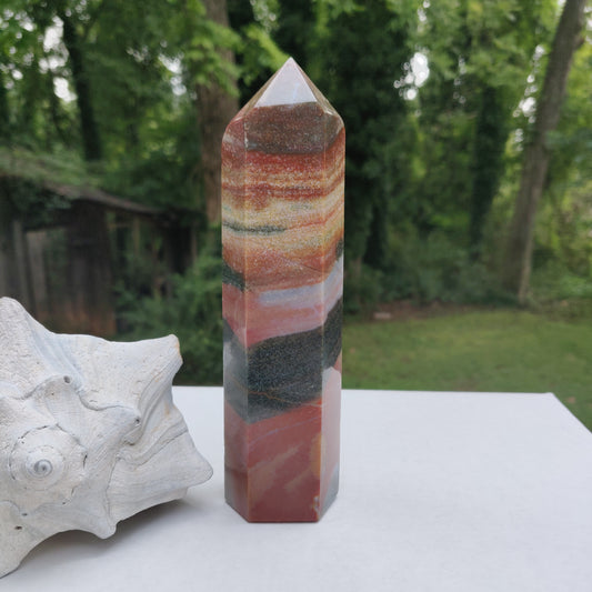 *Rainbow Spirit Jasper Tower (#5) - Simply Affinity