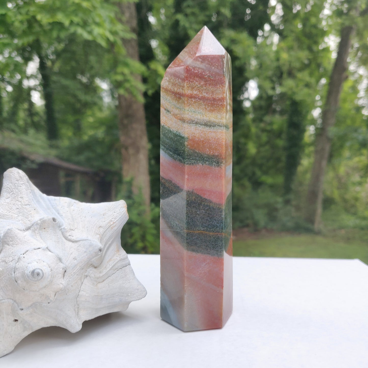 *Rainbow Spirit Jasper Tower (#5) - Simply Affinity