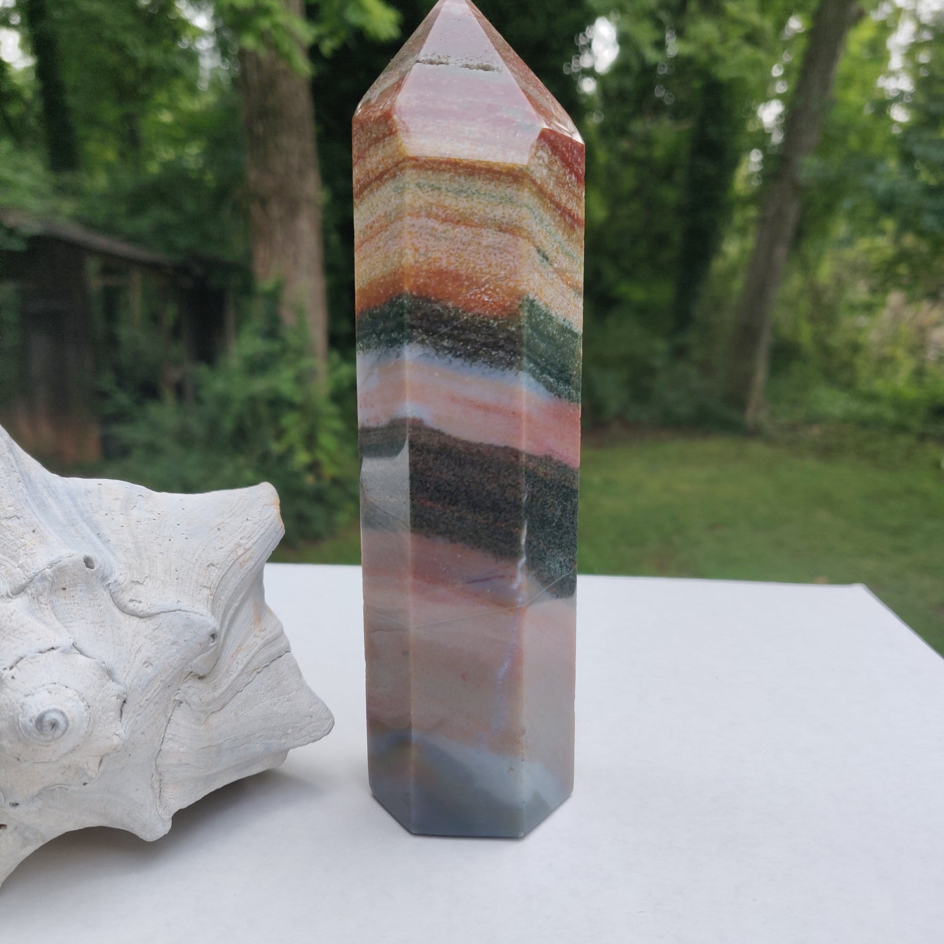 *Rainbow Spirit Jasper Tower (#5) - Simply Affinity