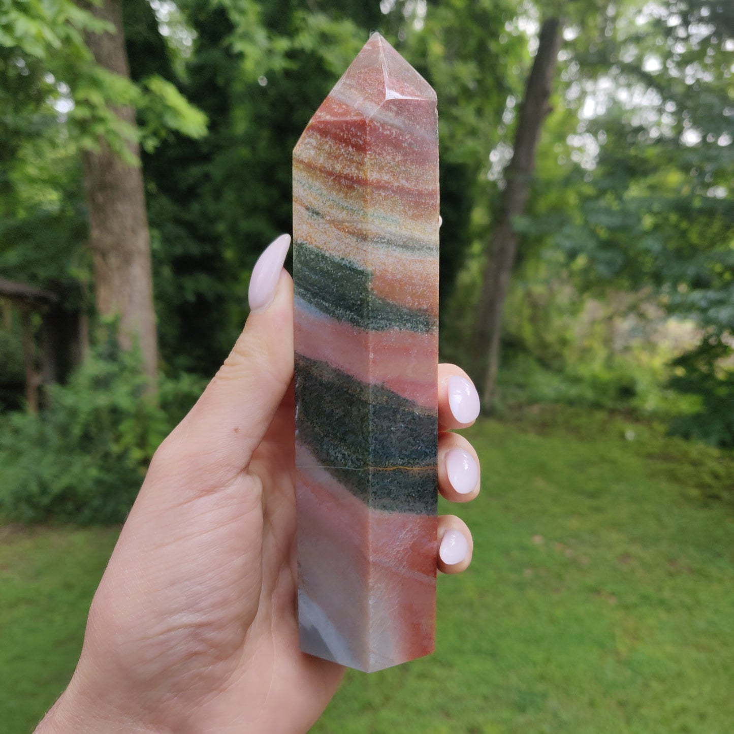 *Rainbow Spirit Jasper Tower (#5) - Simply Affinity