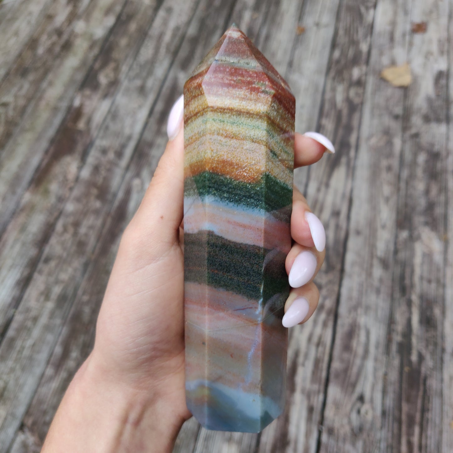 *Rainbow Spirit Jasper Tower (#5) - Simply Affinity
