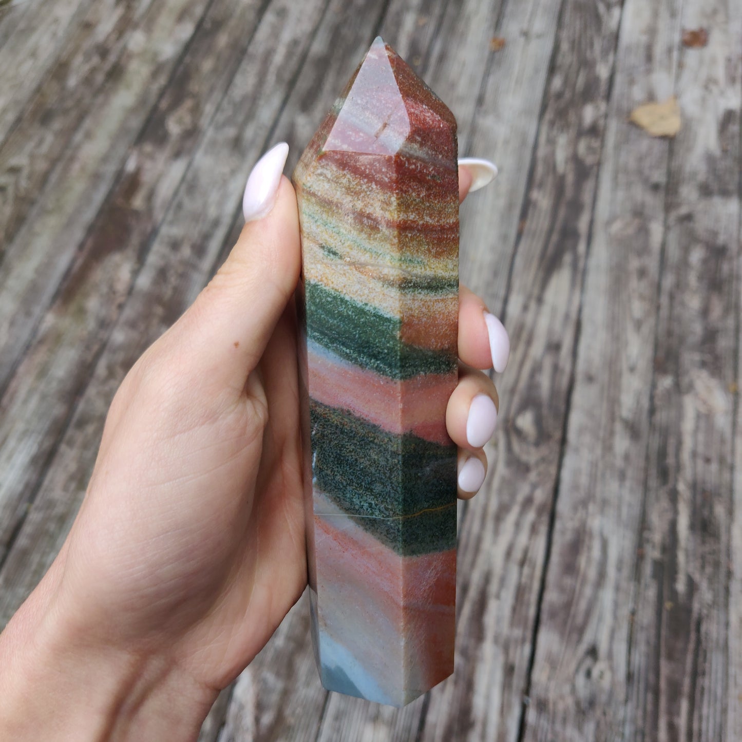 *Rainbow Spirit Jasper Tower (#5) - Simply Affinity
