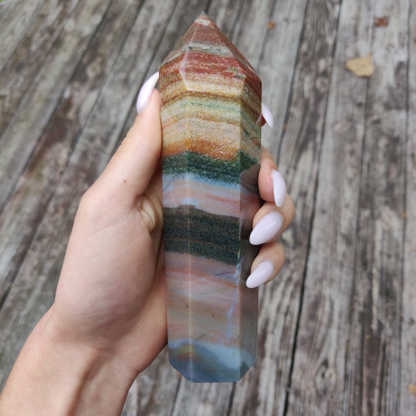 *Rainbow Spirit Jasper Tower (#5) - Simply Affinity
