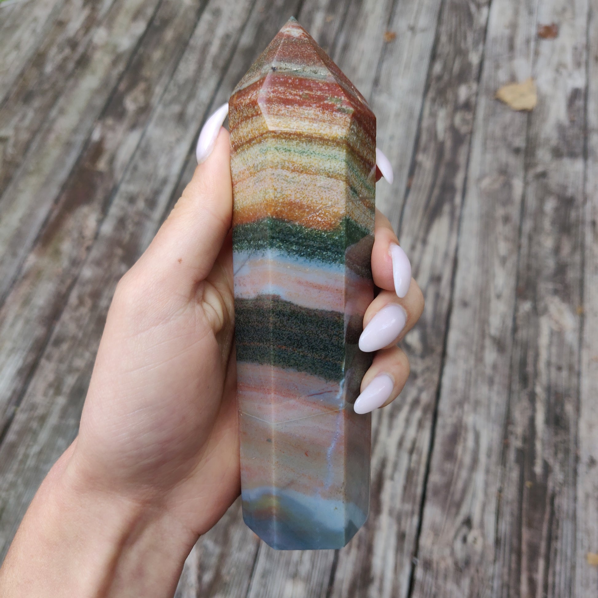 *Rainbow Spirit Jasper Tower (#5) - Simply Affinity