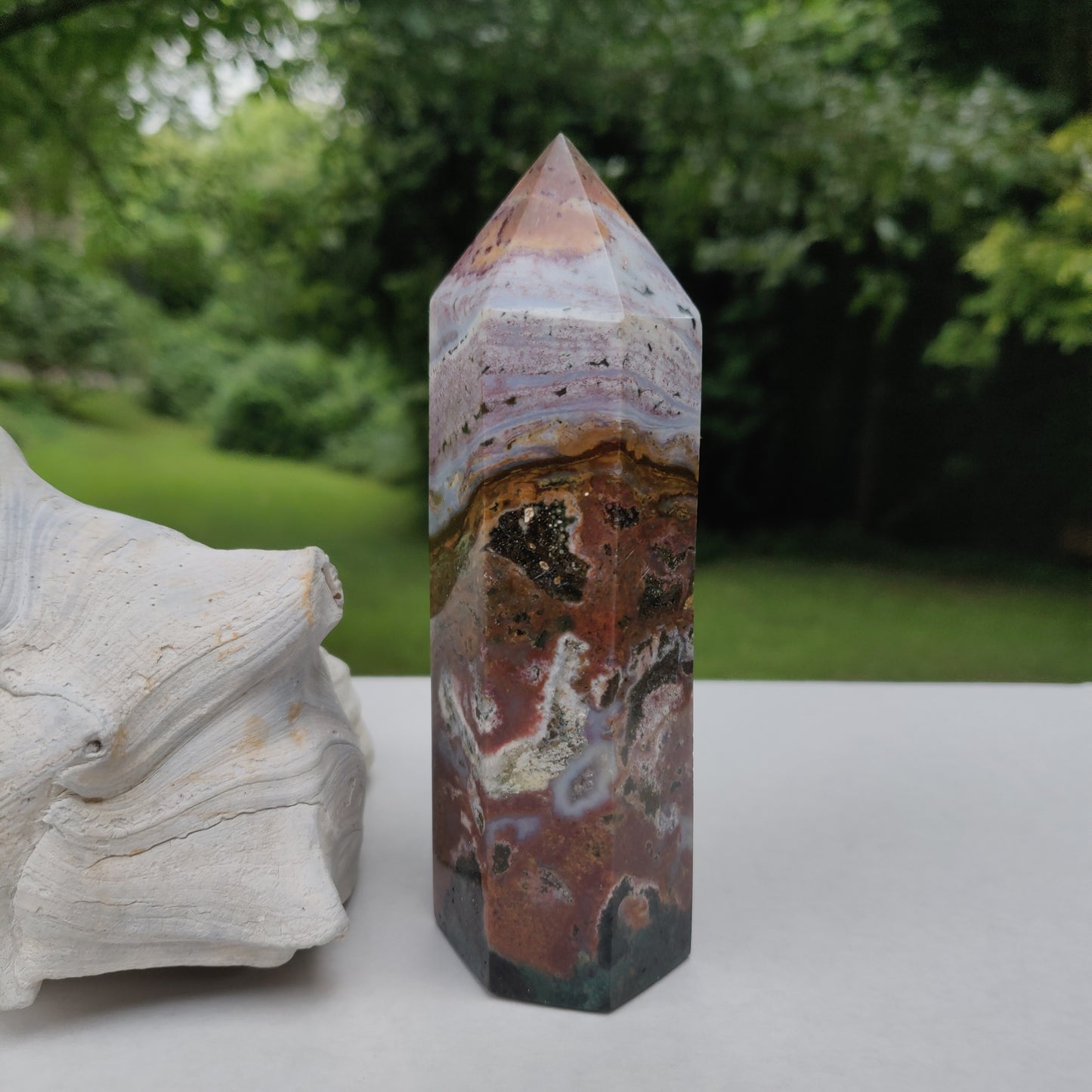 *Rainbow Ocean Jasper Tower (#3) - Simply Affinity