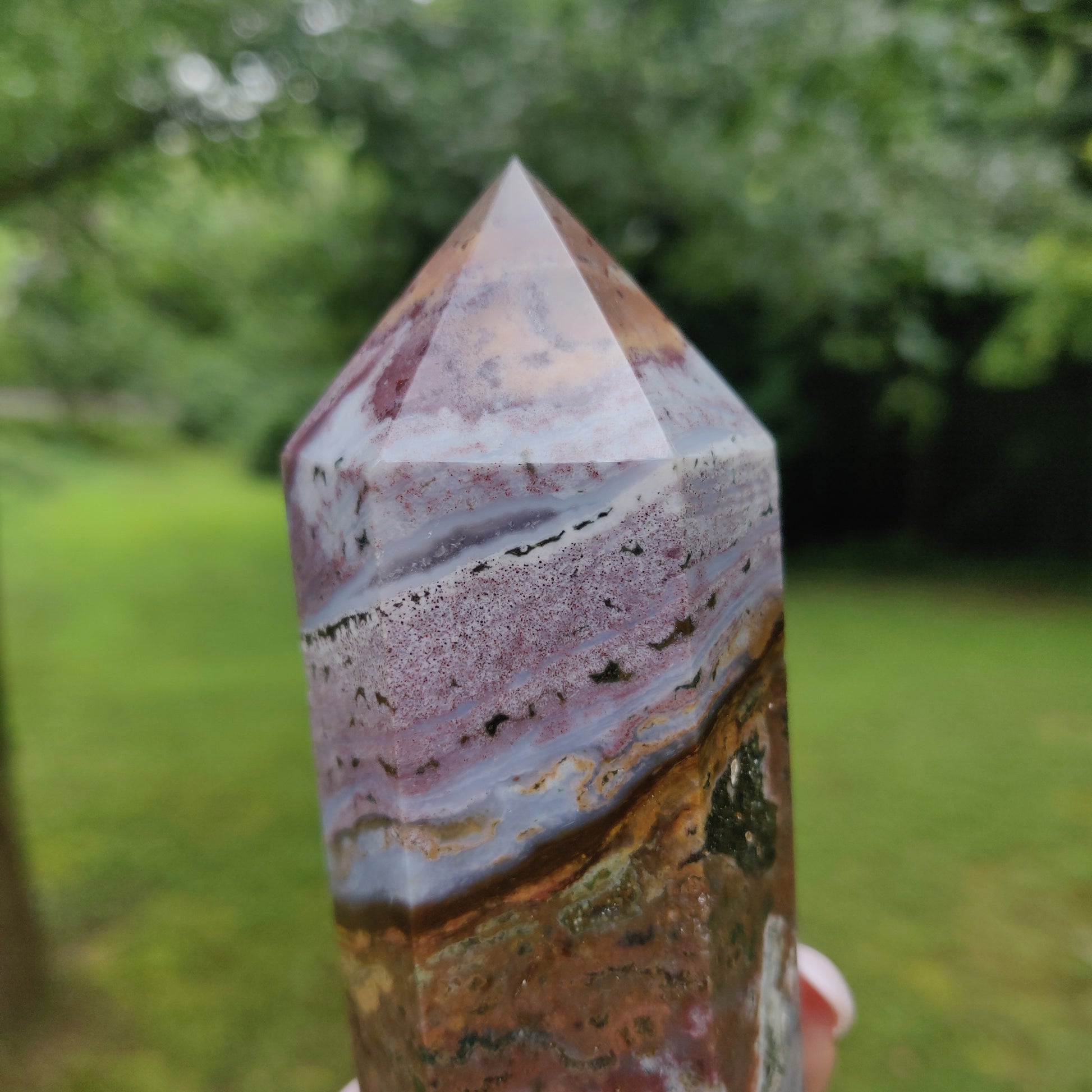 *Rainbow Ocean Jasper Tower (#3) - Simply Affinity