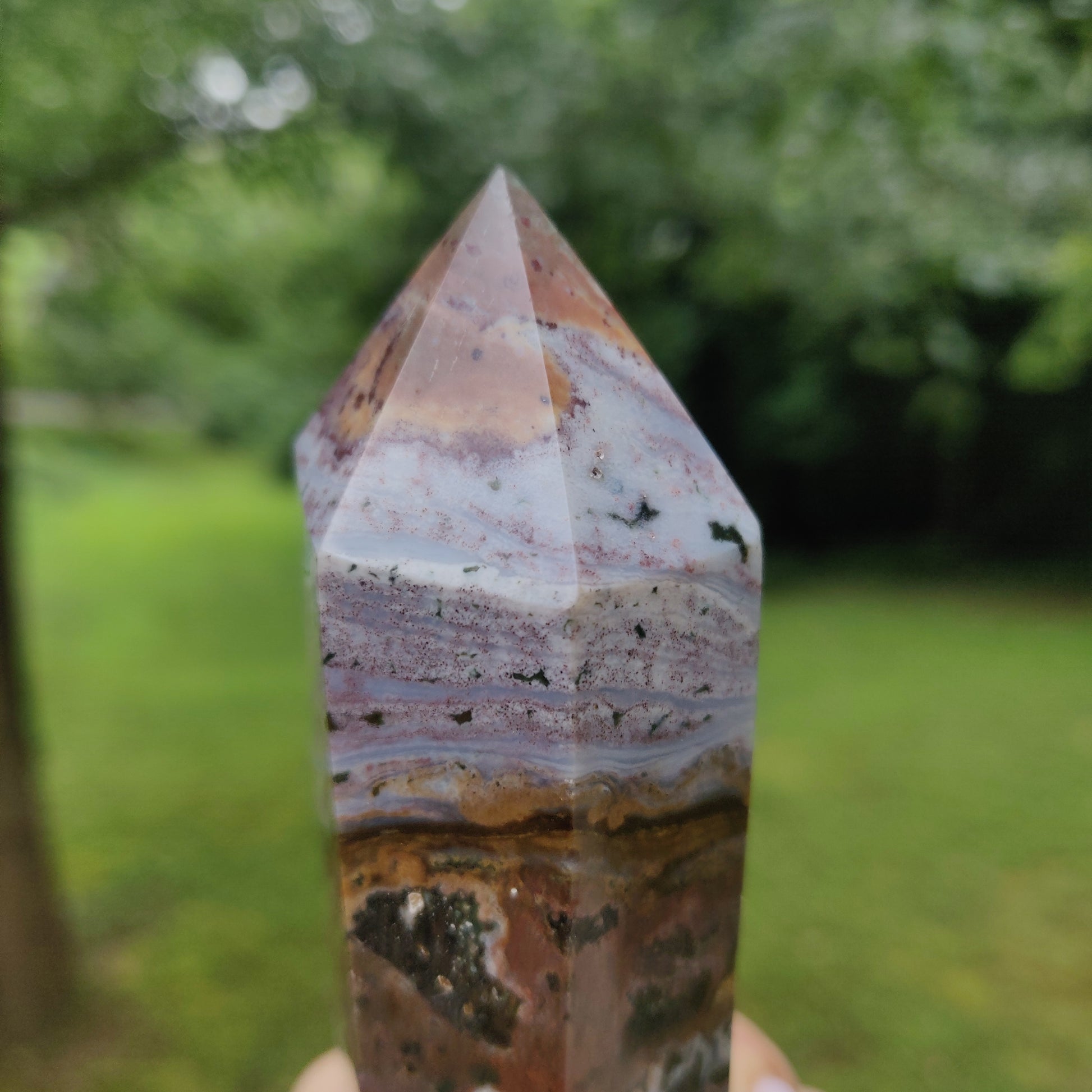 *Rainbow Ocean Jasper Tower (#3) - Simply Affinity