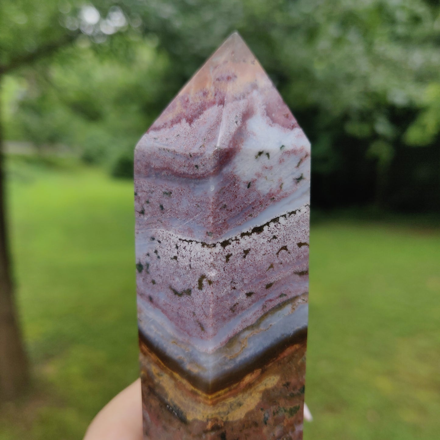 *Rainbow Ocean Jasper Tower (#3) - Simply Affinity